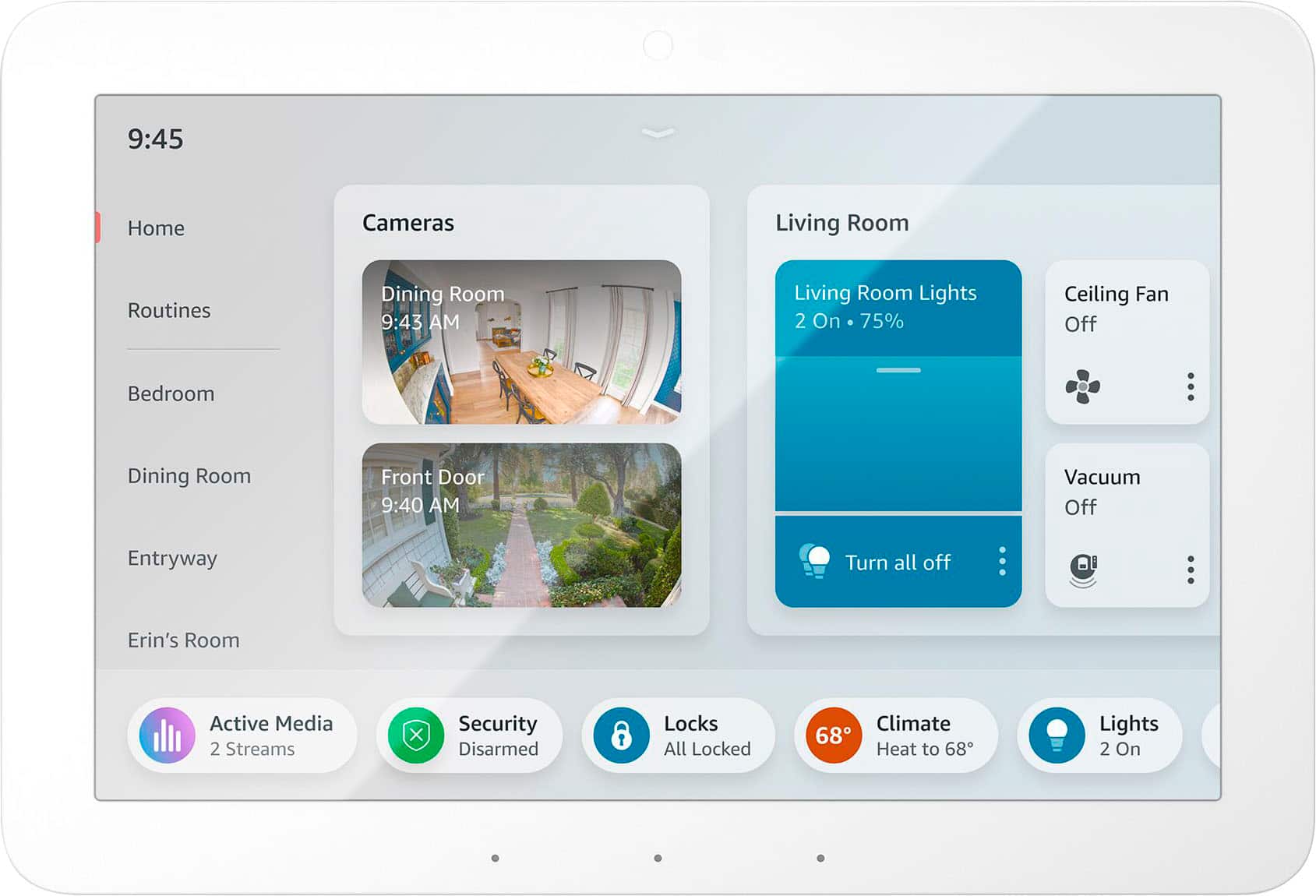 Amazon - Echo Hub Smart Home Control Panel with Alexa+ - White product image