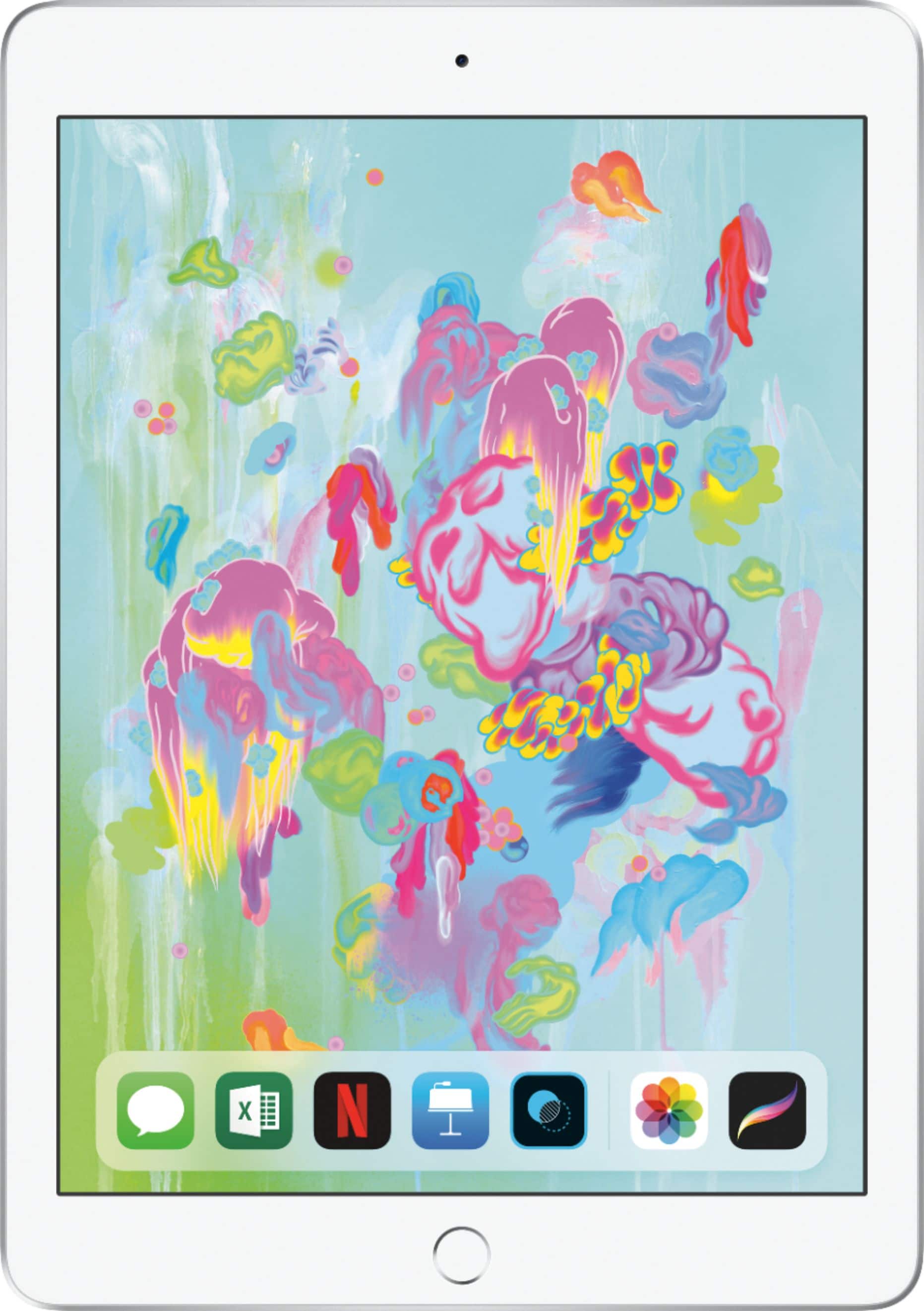 Apple - Geek Squad Certified Refurbished iPad with Wi-Fi - 128GB - Silver product image