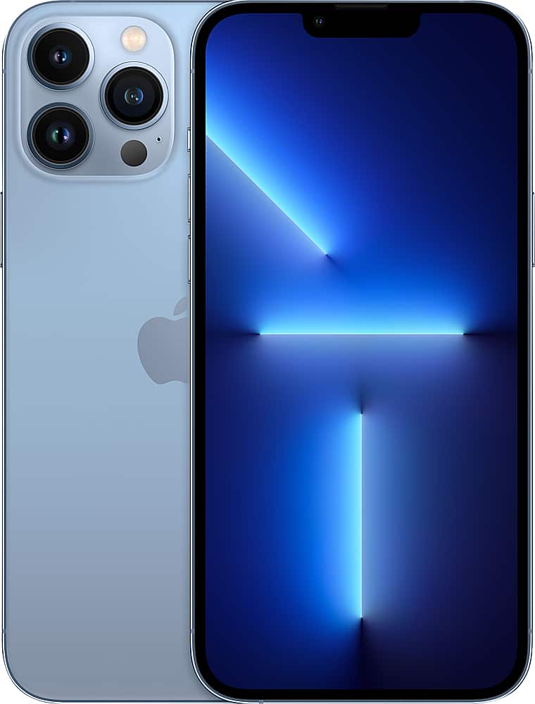 Apple - Geek Squad Certified Refurbished iPhone 13 Pro Max 5G 128GB - Sierra Blue (Unlocked) product image