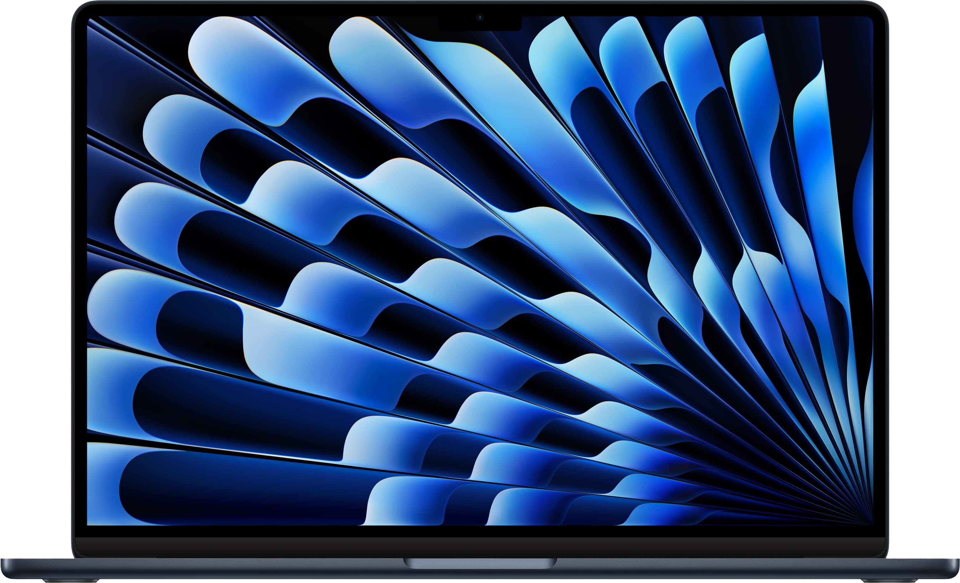 Apple - Geek Squad Certified Refurbished MacBook Air 15-inch Laptop - M3 chip - 8GB Memory - 256GB SSD - Midnight product im…