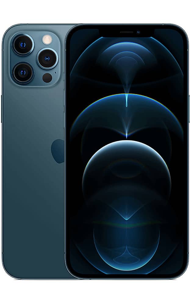Apple - Pre-Owned Excellent iPhone 12 Pro 5G 128GB (Unlocked) - Pacific Blue product image