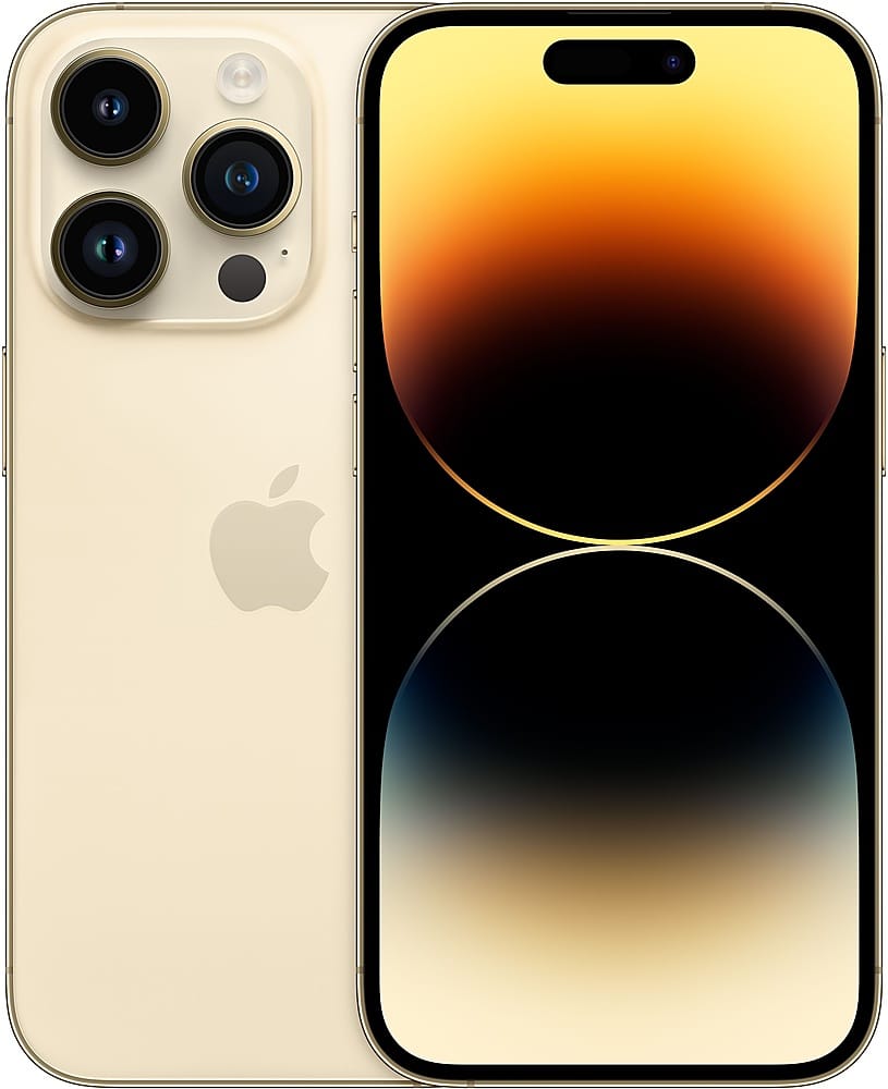 Apple - Pre-Owned Excellent iPhone 14 Pro 5G 256GB (Unlocked) - Gold product image