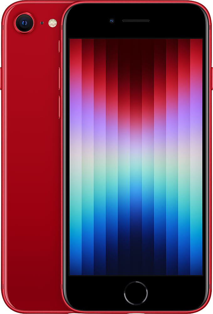 Apple - Pre-Owned Excellent iPhone SE 2022 5G (3rd Gen) 64GB (Unlocked) - Red product image