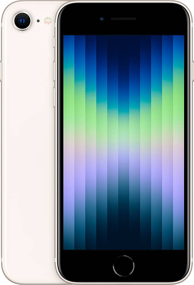 Apple - Pre-Owned Excellent iPhone SE 2022 5G (3rd Gen) 64GB (Unlocked) - Starlight product image