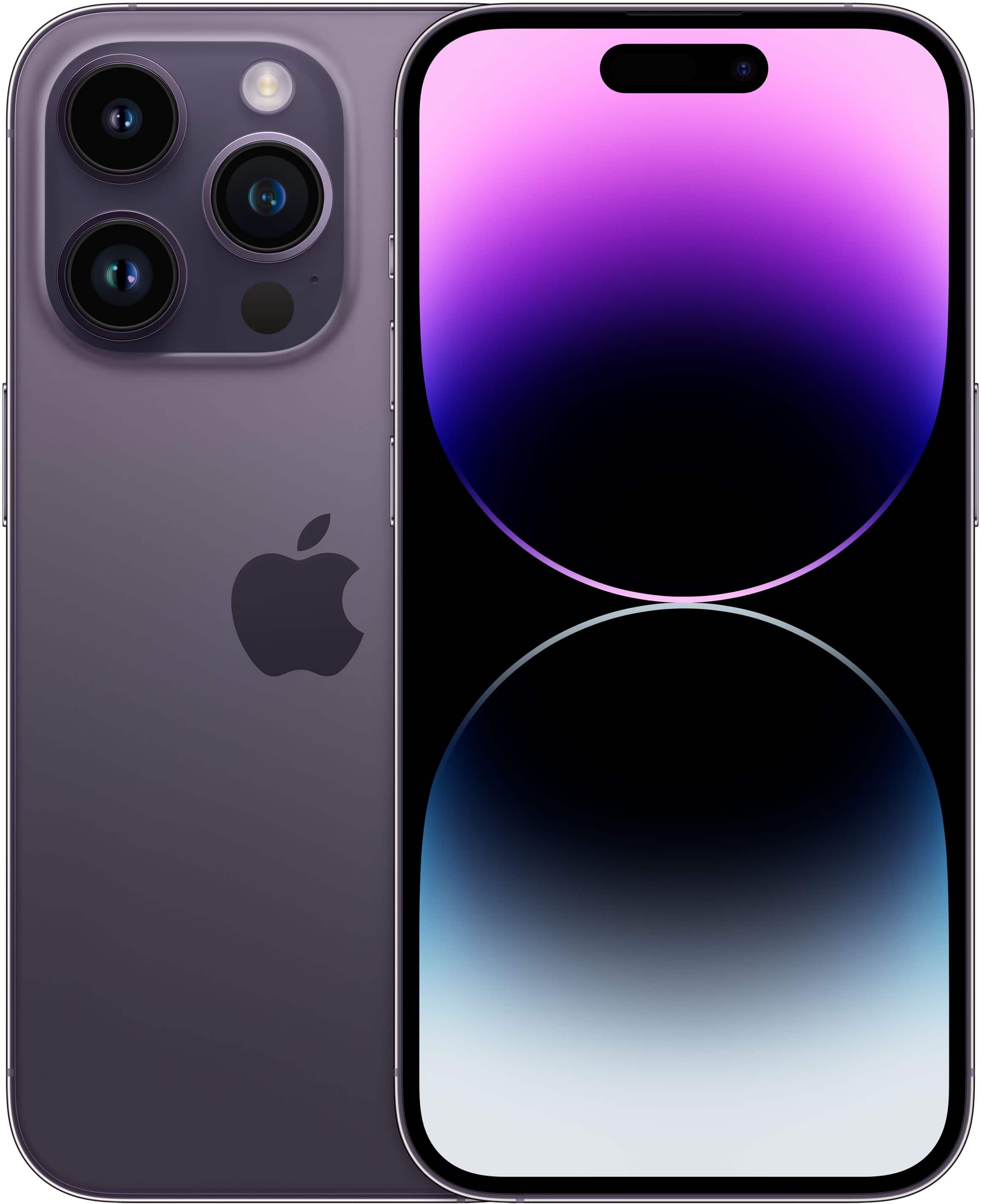 Apple - Pre-Owned Good iPhone 14 Pro 5G 128GB (Unlocked) - Deep Purple product image