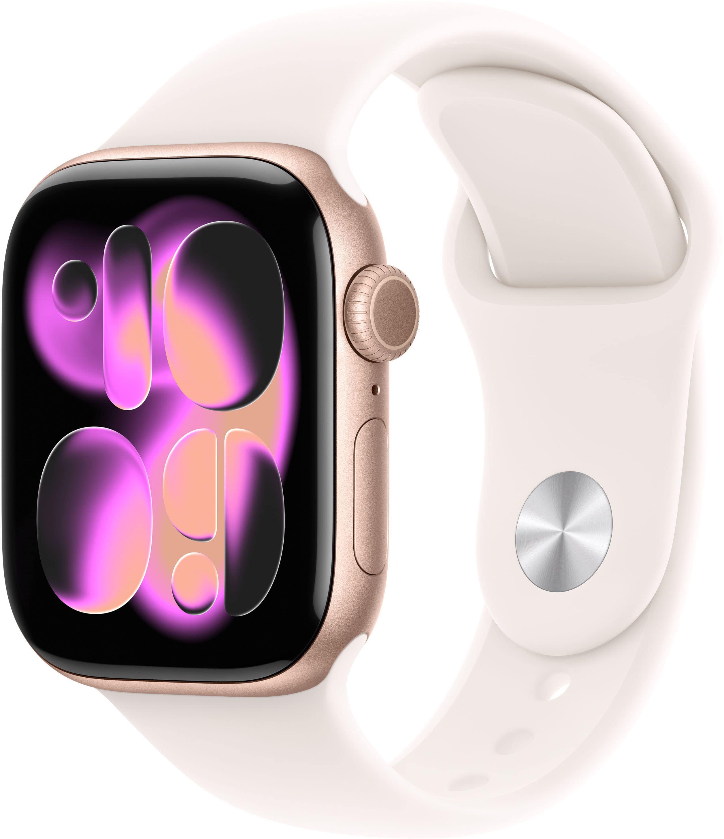 Apple Watch Series 11 (GPS+Cellular) 42mm Aluminum Case with Light Blush Sport Band - M/L - Rose Gold - (2025) product image