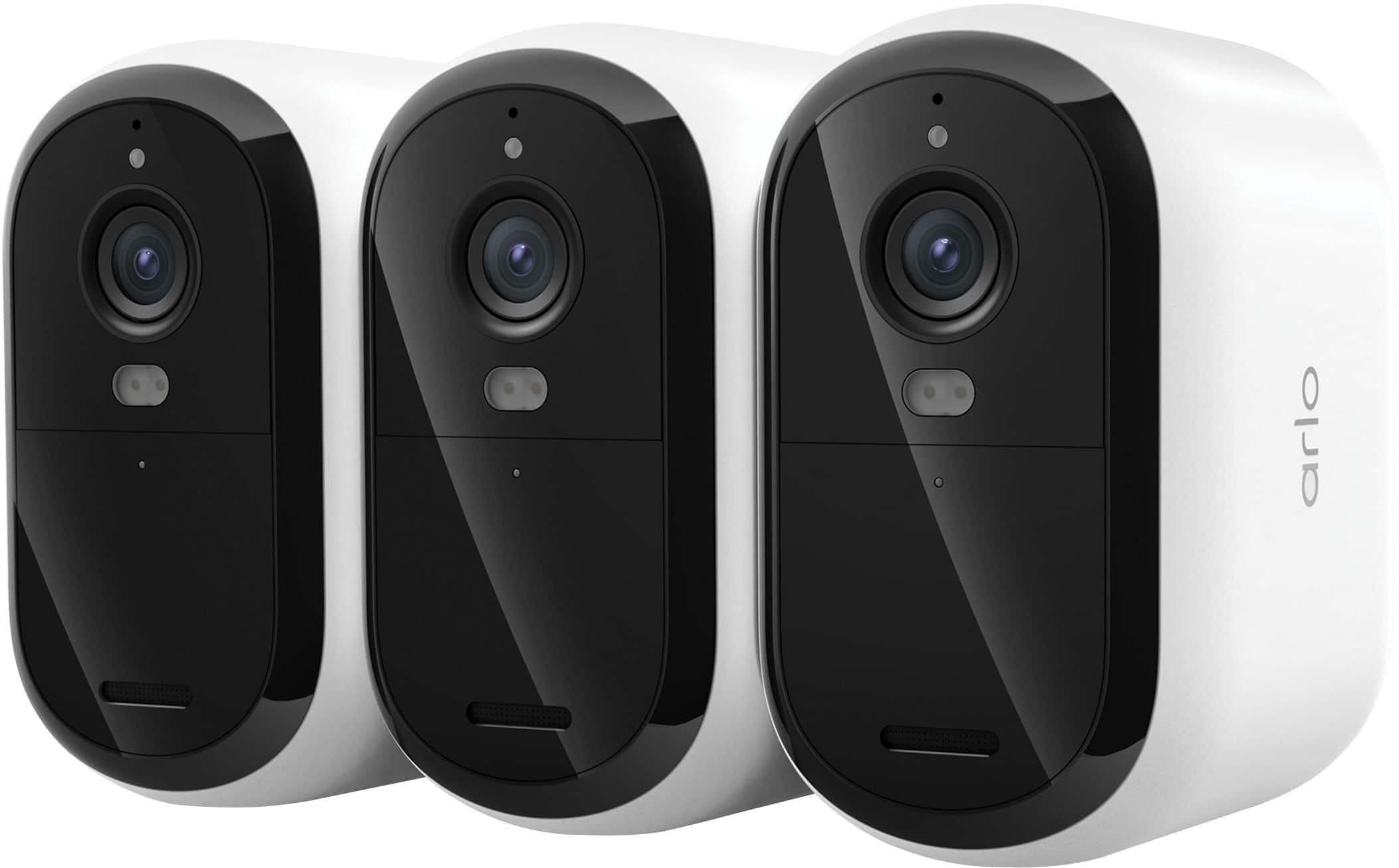 Arlo - Essential XL Outdoor Security Camera 2K (3rd Gen, 2025 Release) - Wireless, 4x Longer Battery Life, 3-Cam - White pro…
