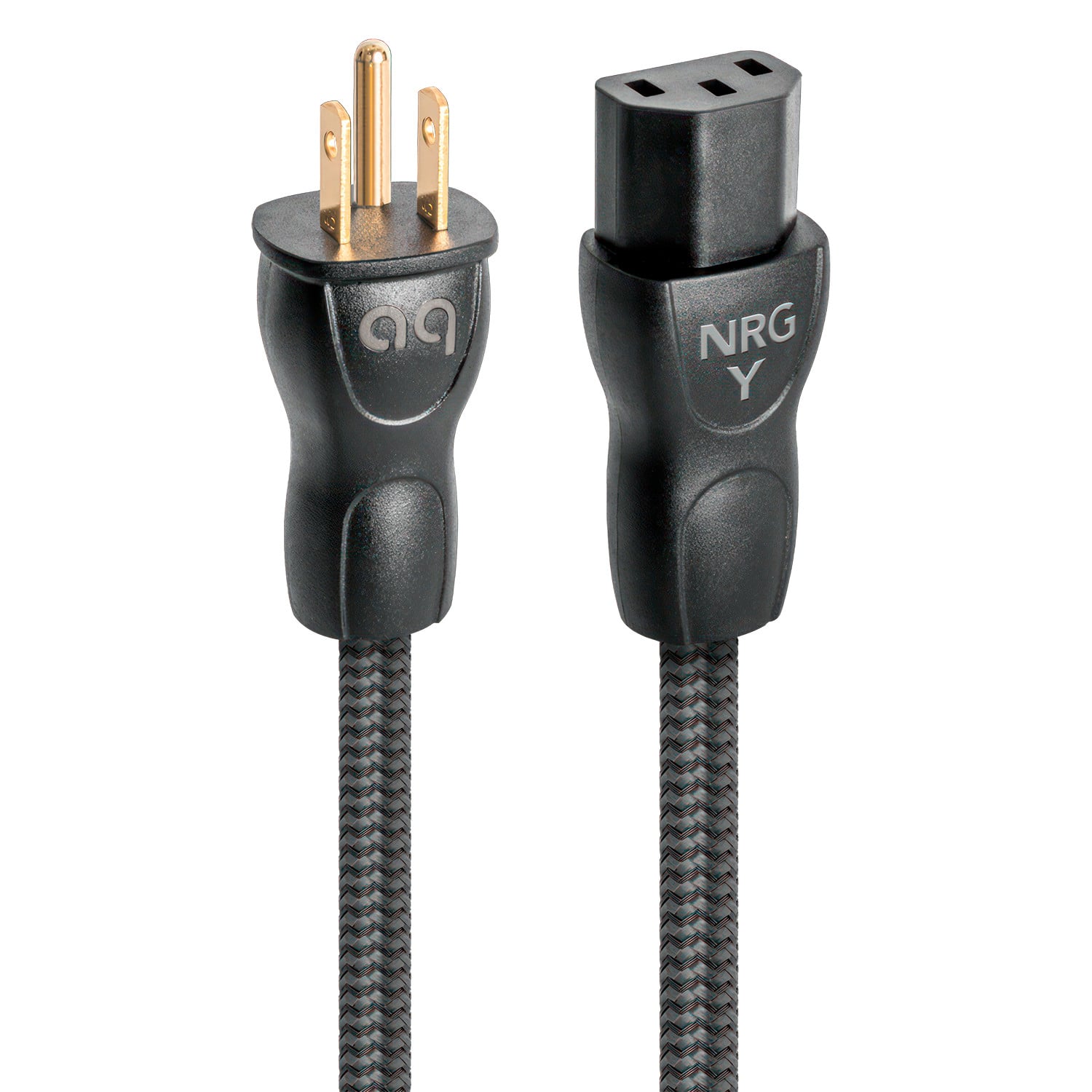 AudioQuest - NRG-Y3 6.6' Power Cable with C13 to 3-Prong Wall Plug Connectors - Black product image