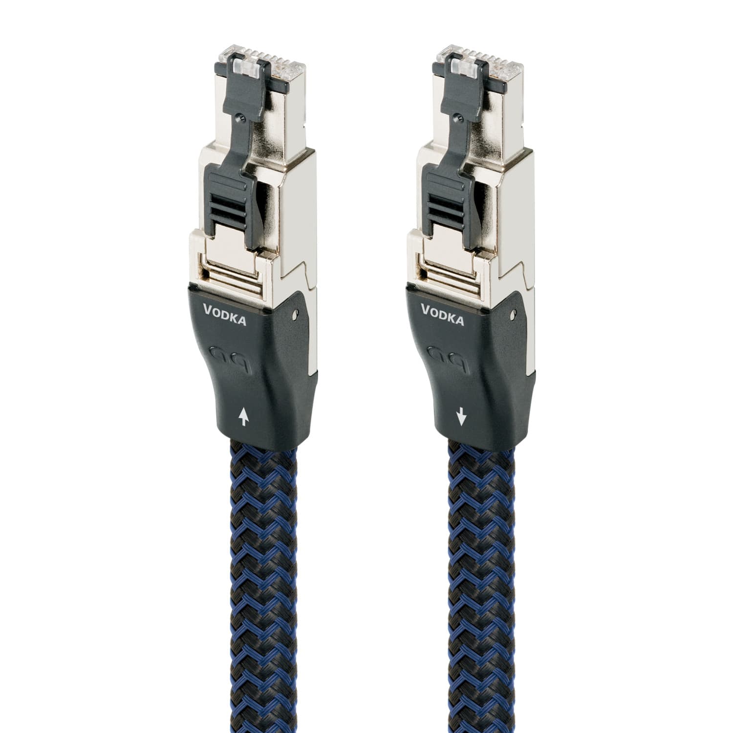 AudioQuest - Vodka RJ/E 4.9' Digital Ethernet Cable with RJ45 to RJ45 Connectors - Blue on Black product image