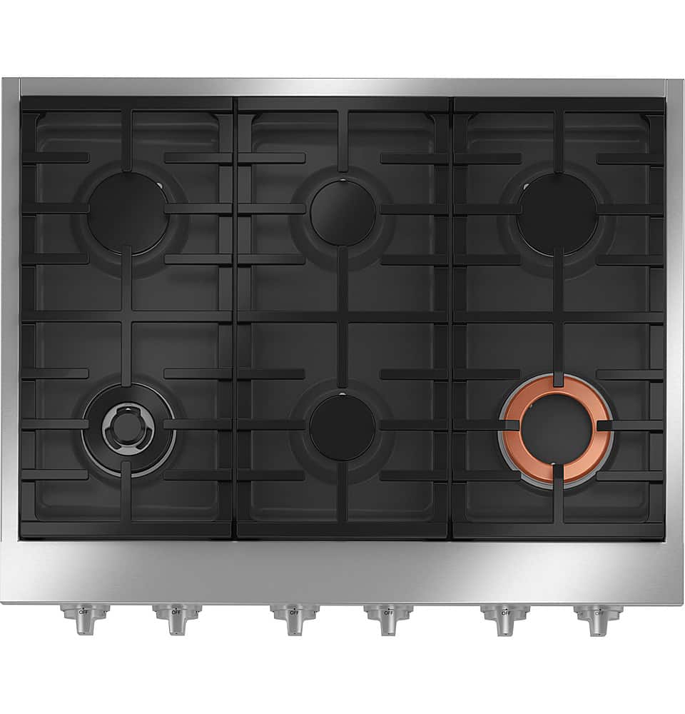 Café - 36" Built-In Gas Cooktop with 6 Burners, Customizable - Matte Black product image