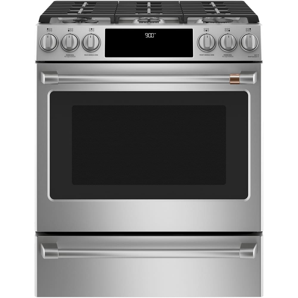 Café - 5.7 Cu. Ft. Self-Cleaning Slide-In Dual Fuel Convection Range - Stainless Steel product image