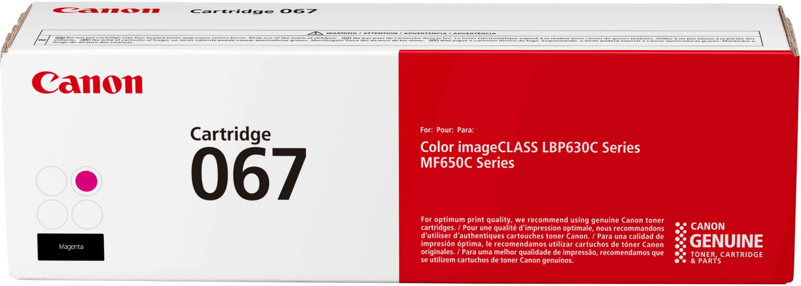 Canon - Toner 067 Standard Capacity Toner Cartridge - Magenta product image