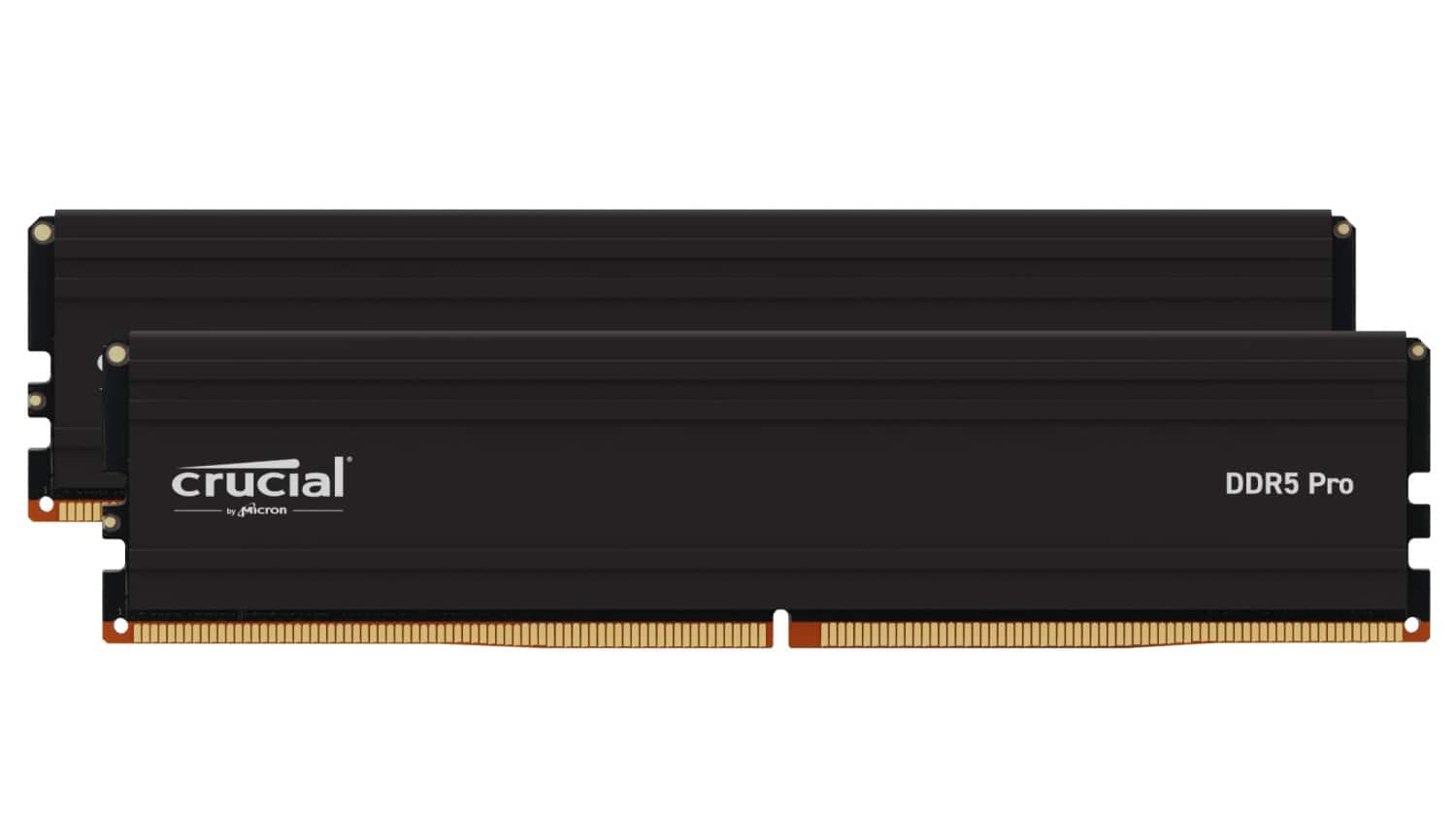 Crucial - Pro 32GB (2x16GB) DDR5 5600MHz C46 UDIMM Desktop Memory - Black product image