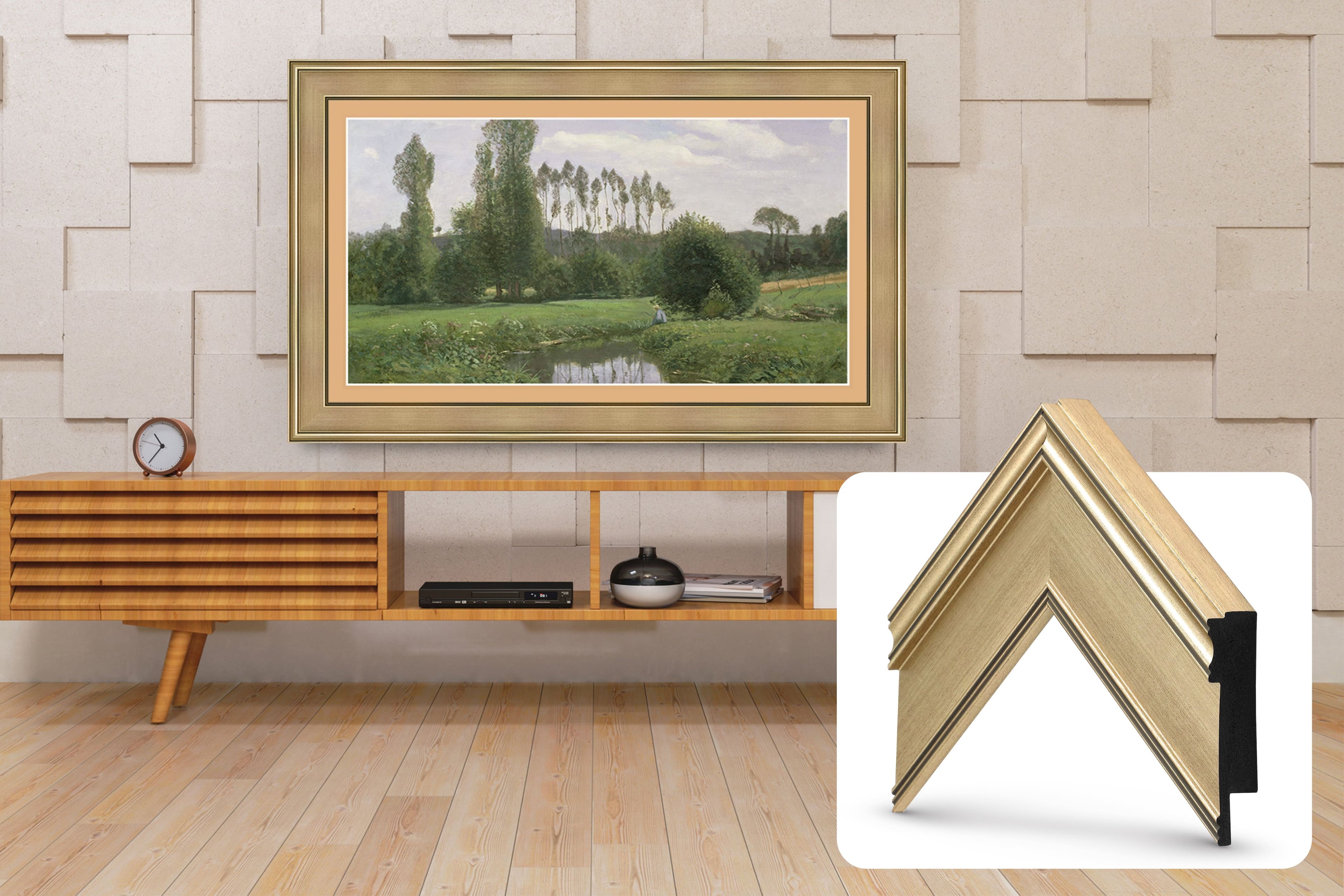 Deco TV Frames - Premiere Bezel for Samsung the Frame TV - 50" - Champagne product image