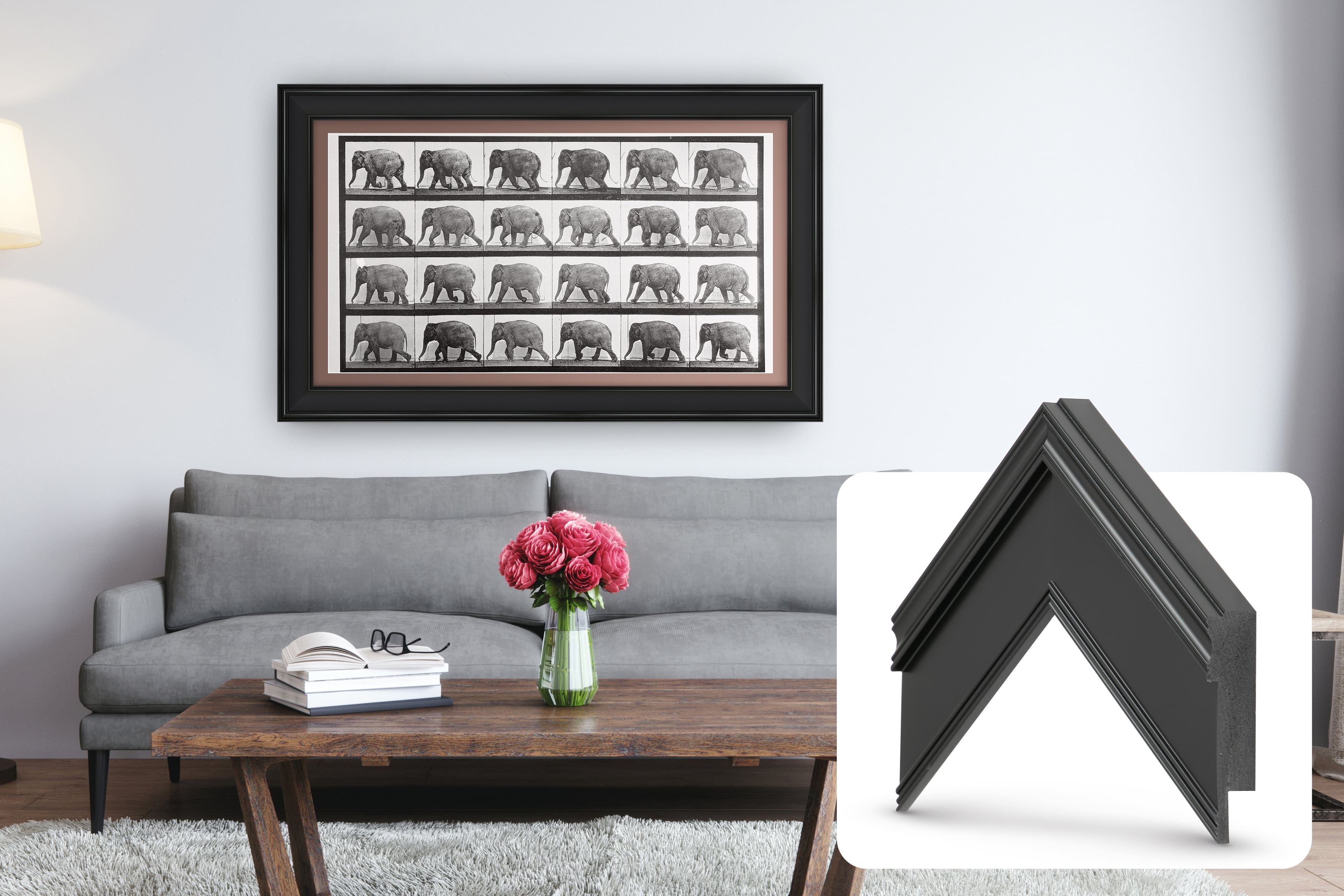 Deco TV Frames - Premiere Bezel for Samsung the Frame TV - 65" - Black product image