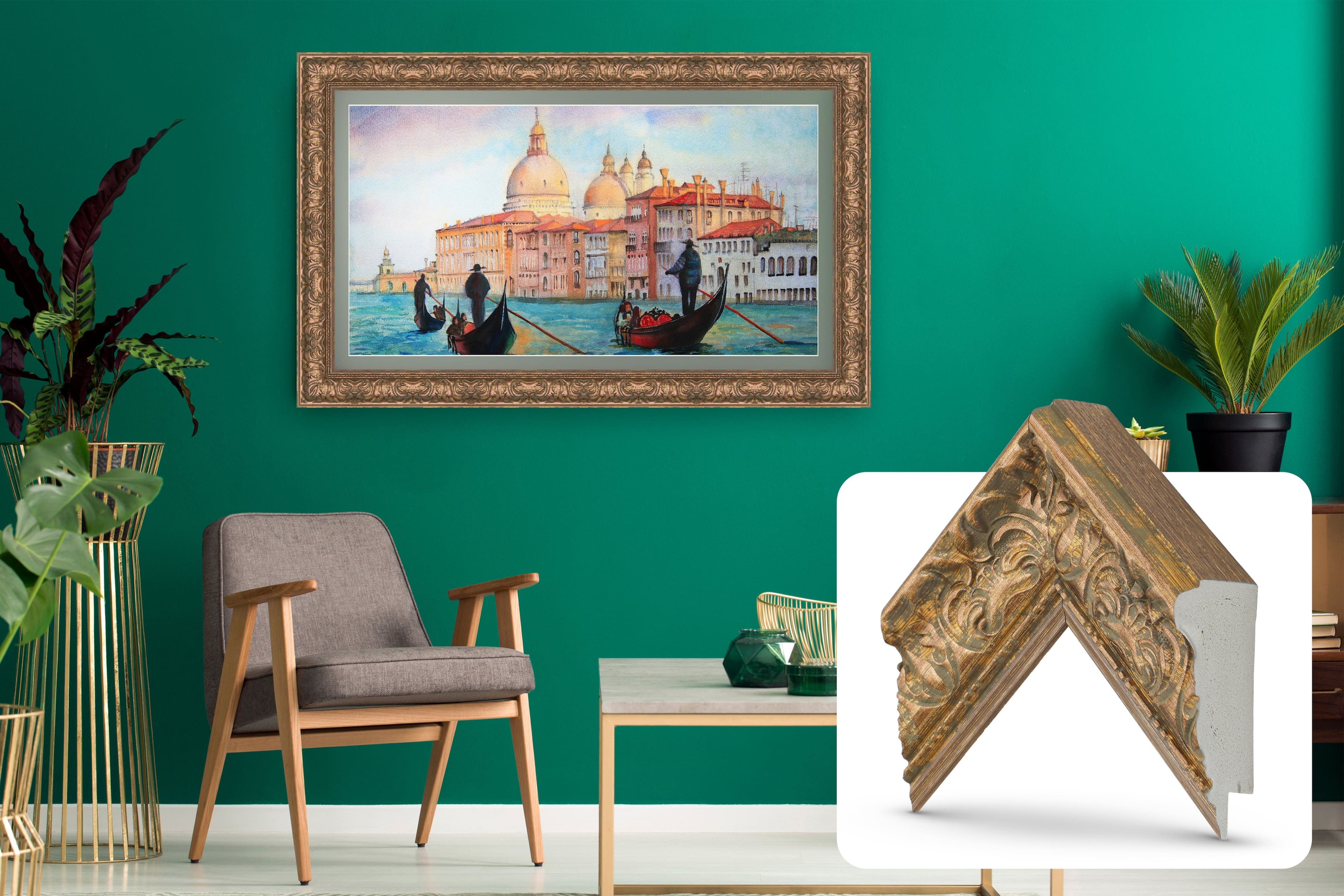 Deco TV Frames - Premiere Bezel for Samsung the Frame TV - 65" - Tuscan Copper product image