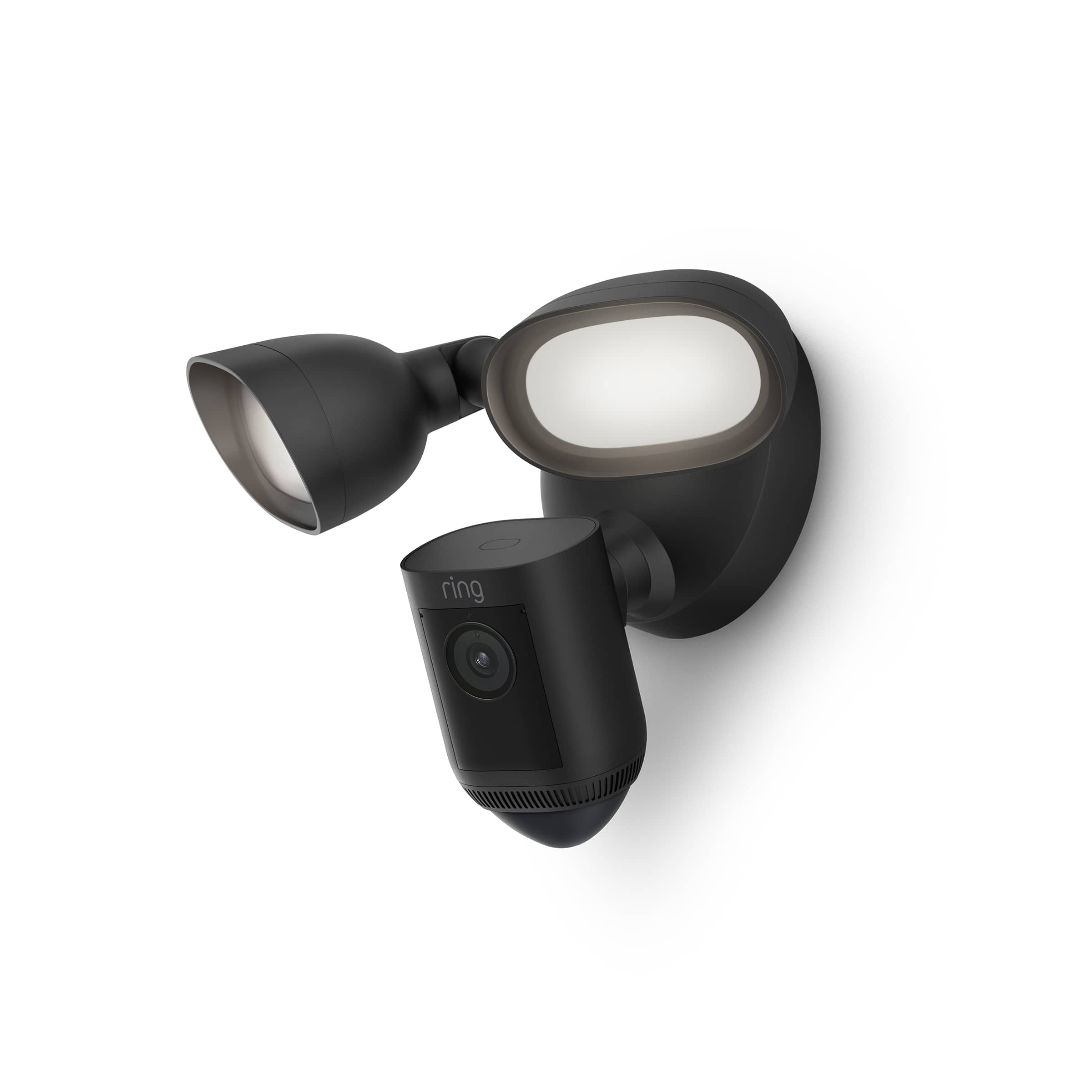 Floodlight Cam Pro with 2K Video and Ring Vision, 2 LED Lights, Dual Band Wi-Fi, and 3D Motion Detection - White product ima…