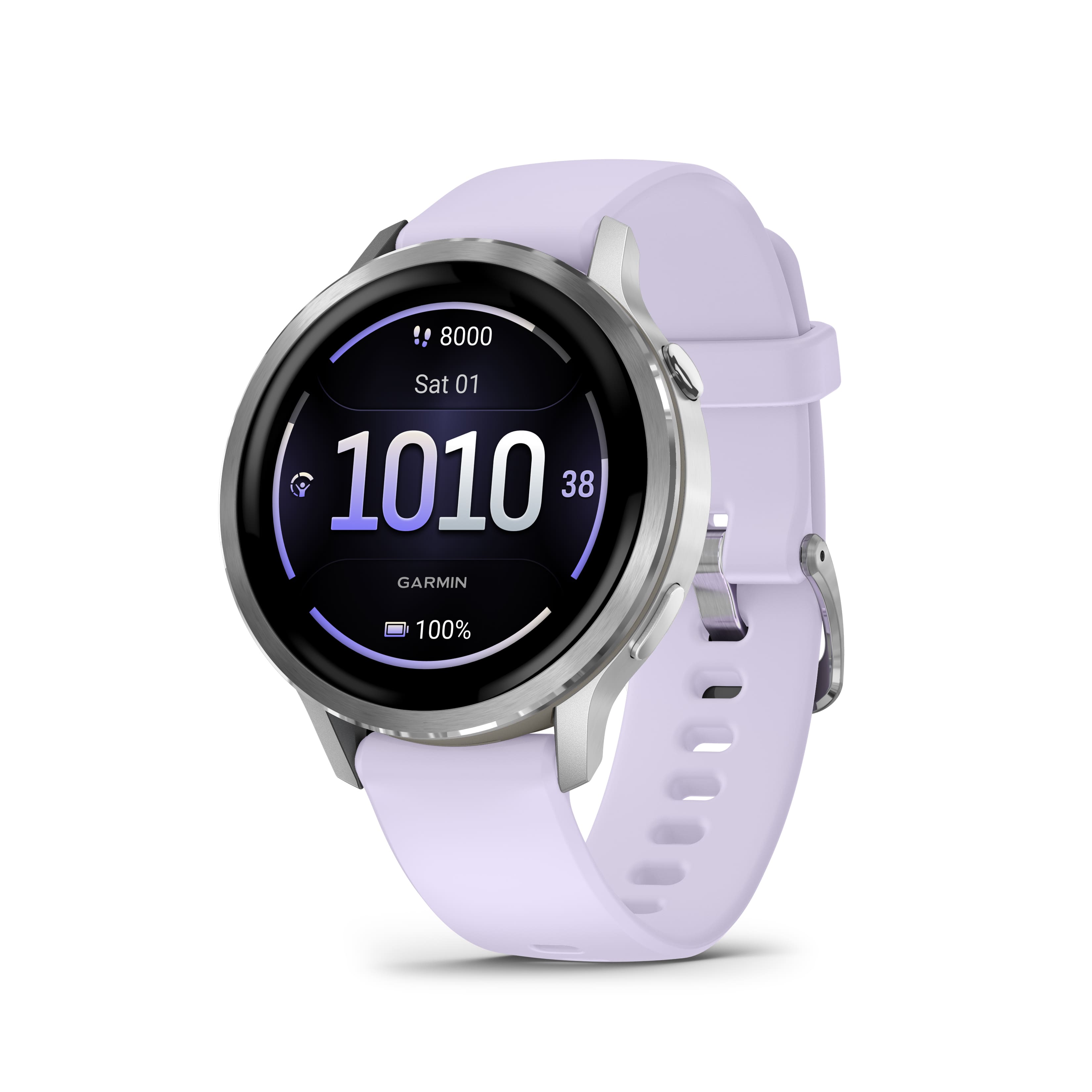 Garmin - Venu 4 GPS Smartwatch 41 mm Fiber-reinforced polymer - Silver - (2025) product image