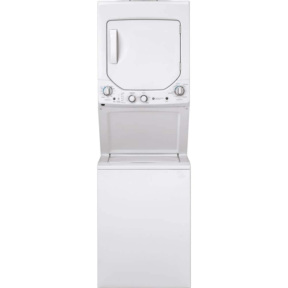 GE - 2.3 Cu. Ft. Top Load Washer and 4.4 Cu. Ft. Electric Dryer Laundry Center - White product image