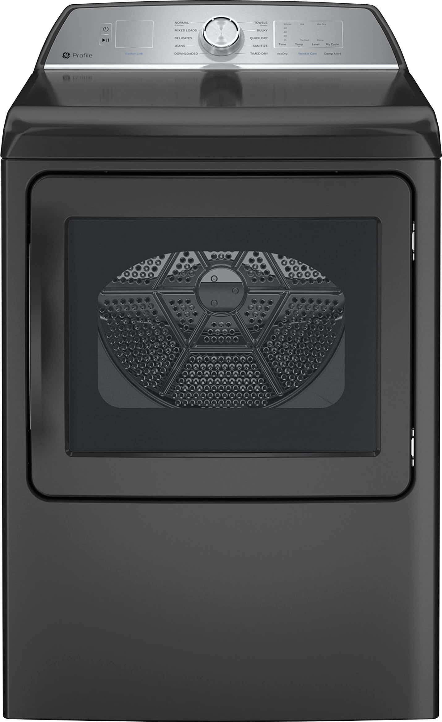GE Profile - 7.4 Cu. Ft. Smart Gas Dryer with Sanitize Cycle and Sensor Dry - Diamond Gray product image