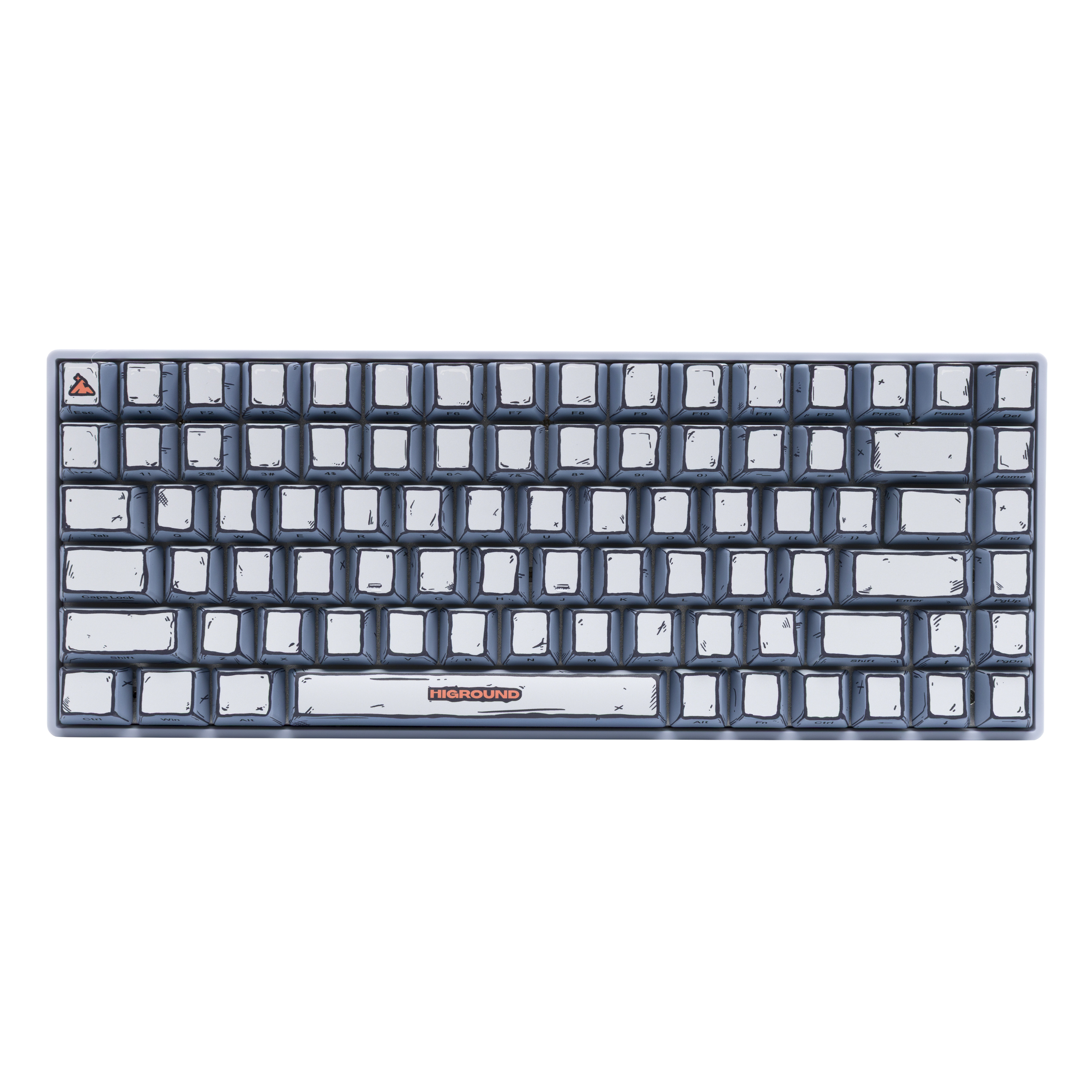 Higround - Basecamp 75+ 75% Wired Mechanical Lubed TTC Milky Switch Gaming Keyboard with RGB Backlighting - BLACKICE product…