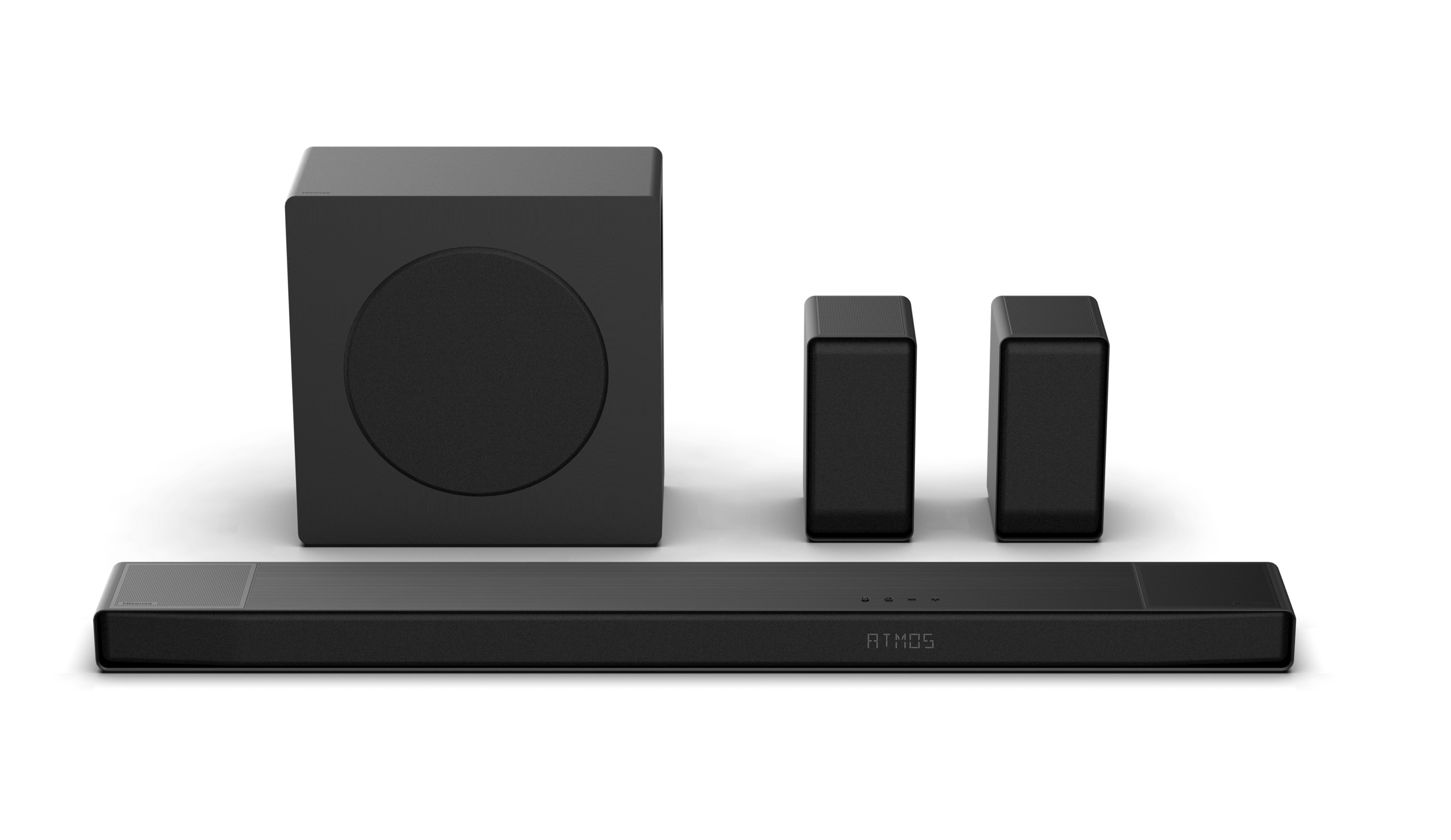 Hisense - AX5140Q 5.1.4 Channel Soundbar with Wireless Subwoofer and Rear Speakers, Hi-Concerto, Dolby Atmos, and DTS: X - B…