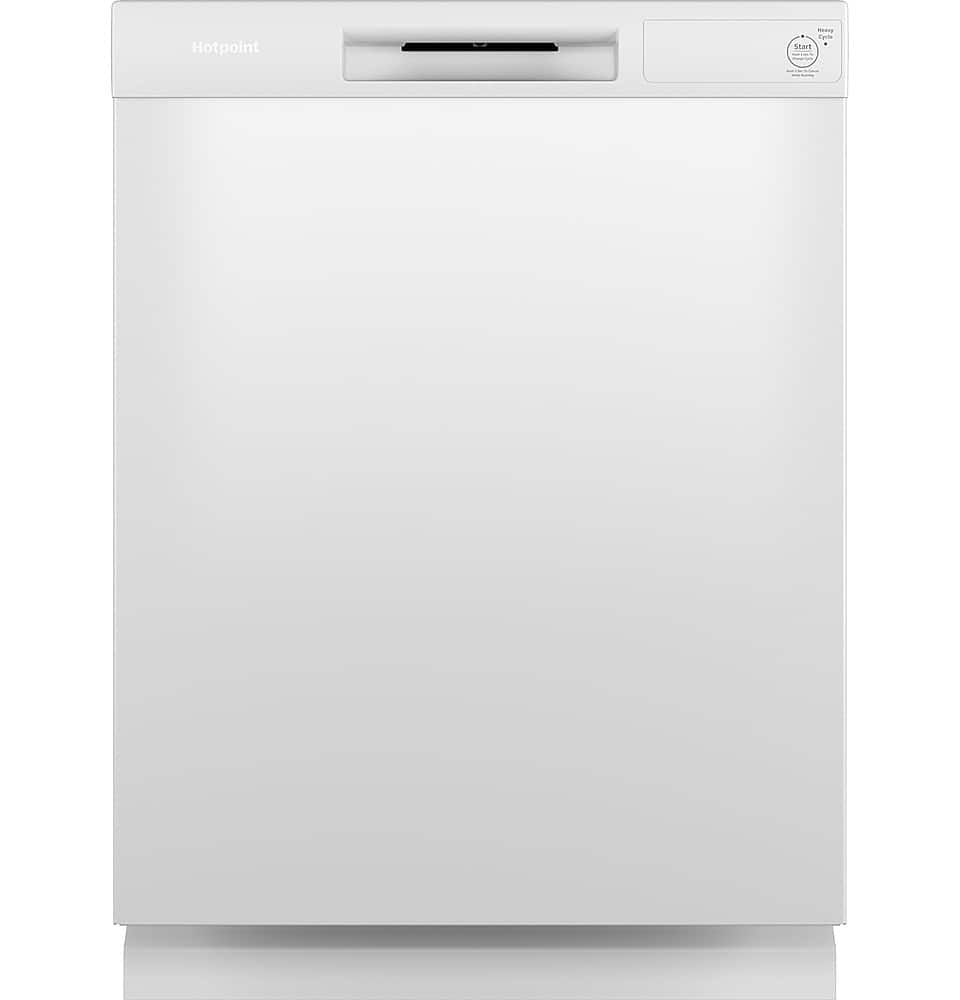 Hotpoint - 24" Front Control Built-In Plastic Tub Dishwasher with Water Leak Sensor and 60dBA - Black product image