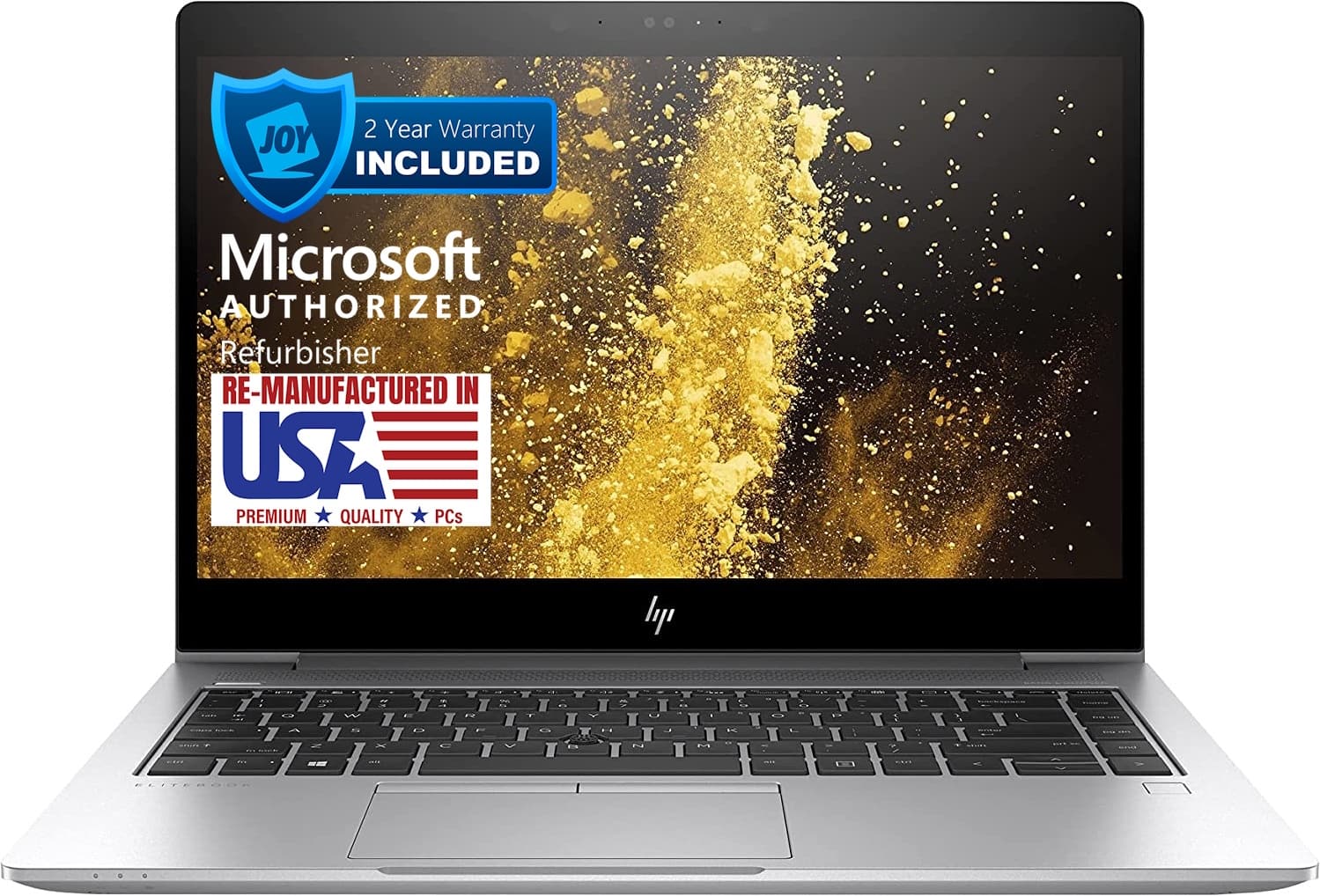 HP - EliteBook 14" Refurbished Laptop - Intel Core i7 - 16GB Memory - 256GB Solid State Drive - Silver product image