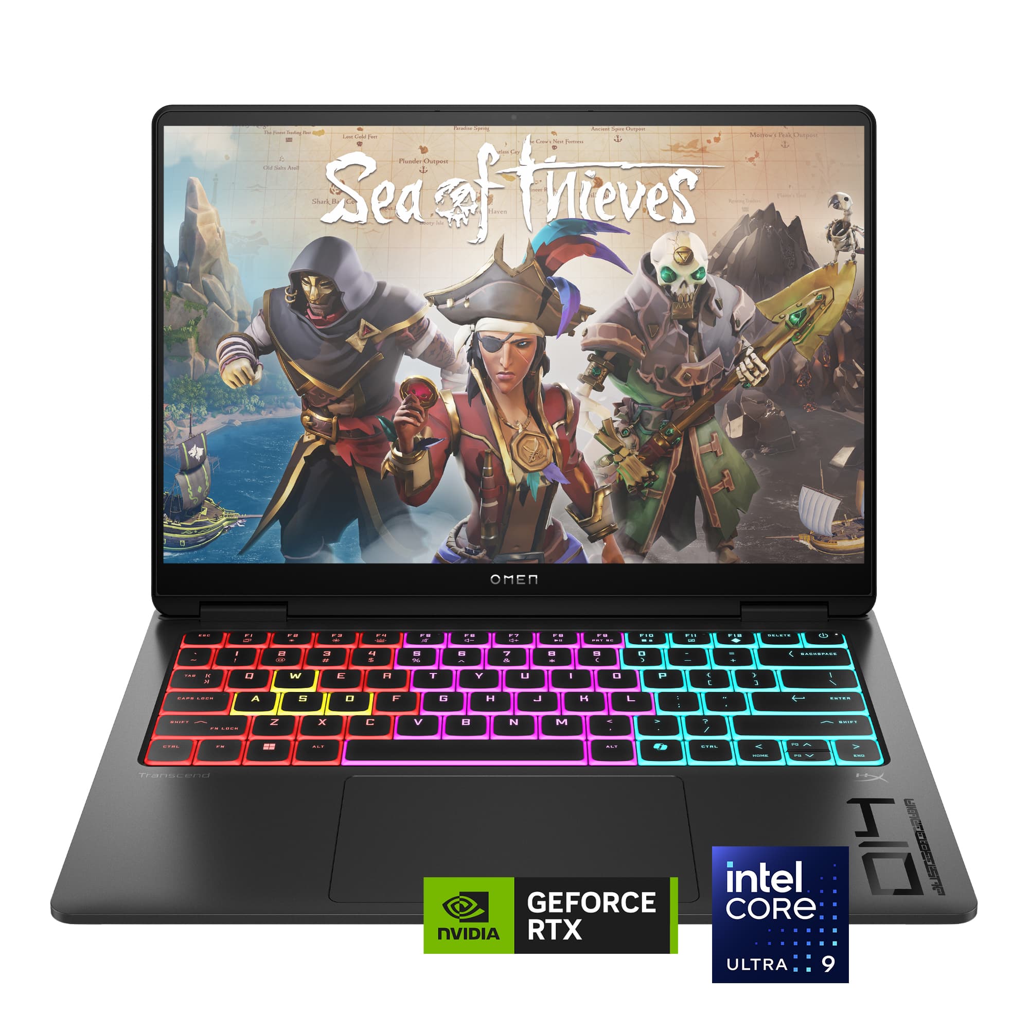 HP OMEN - Transcend 14" 120Hz 3K OLED Gaming Laptop - Intel Core Ultra 9-285H - 32GB Memory - NVIDIA GeForce RTX 5070 - 1TB…