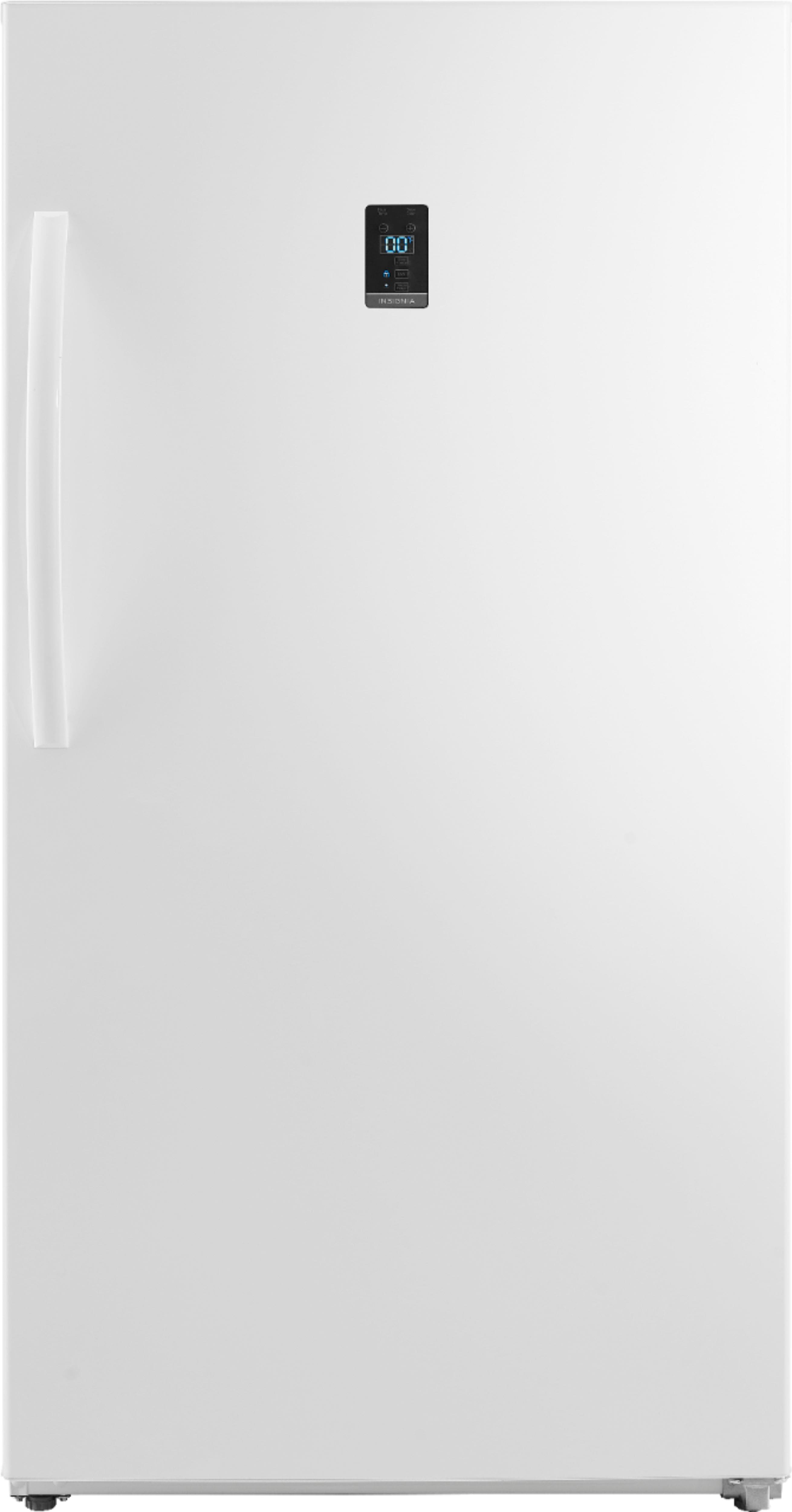 Insignia™ - 17 Cu. Ft. Garage Ready Convertible Upright Freezer with ENERGY STAR Certification - Stainless Steel product ima…