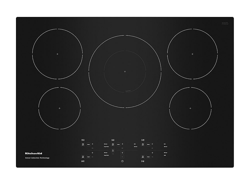 KitchenAid - 36" Built-In Electric Induction Cooktop with 5 Elements and Sensor Induction Technology - Black product image