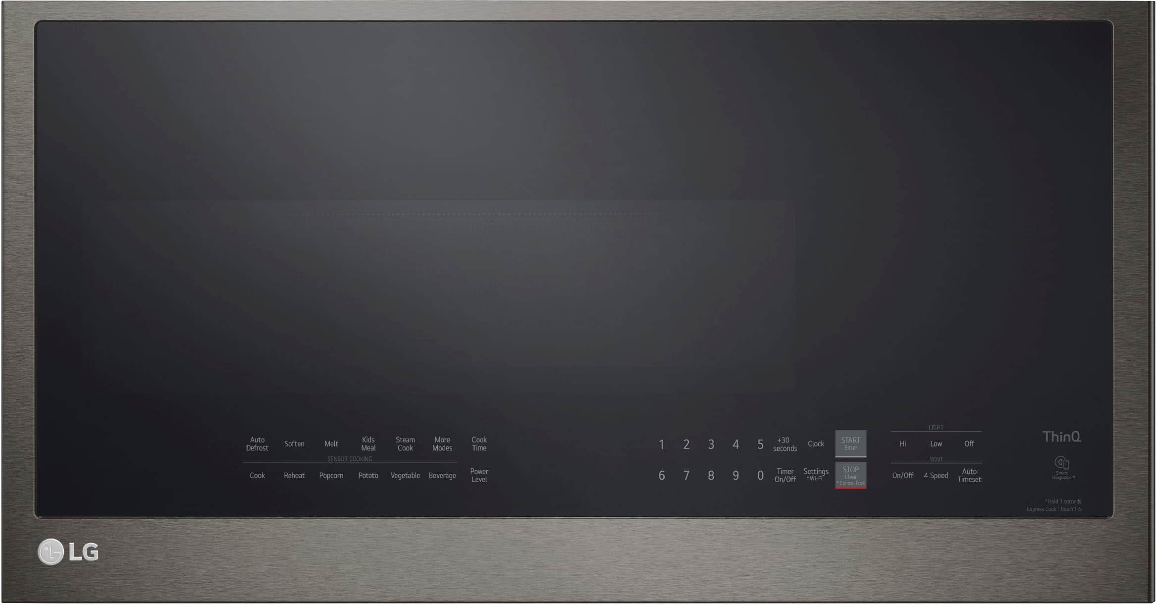 LG - 2.0 Cu. Ft. Over-the-Range Microwave with Sensor Cooking and EasyClean - Black Stainless Steel product image