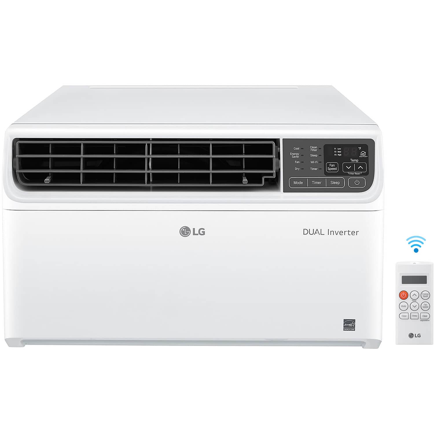 LG - 340 Sq. Ft. 8,000 BTU Smart Inverter Window Air Conditioner - White product image