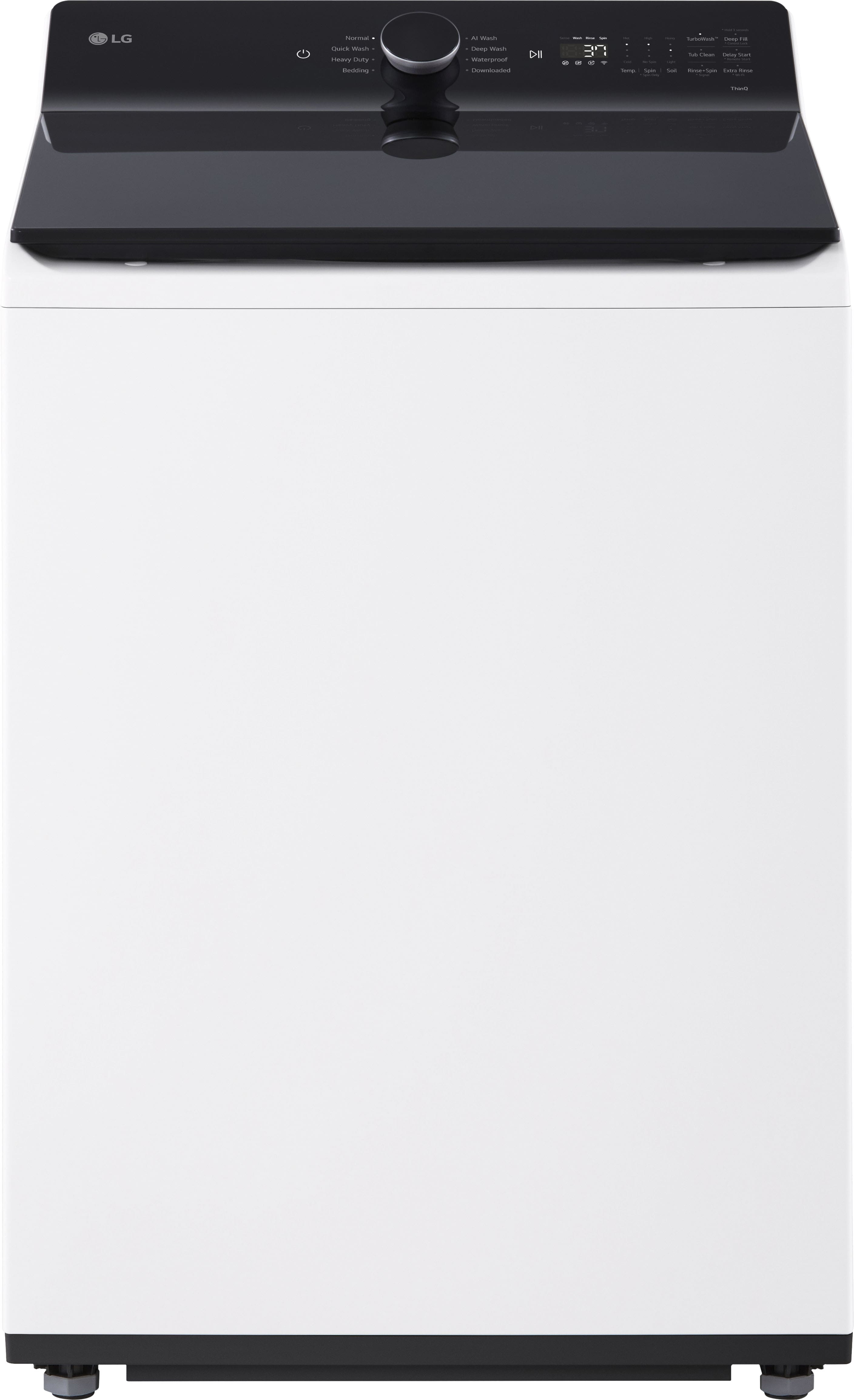 LG - 5.3 Cu. Ft. High Efficiency Smart Top Load Washer with TurboWash3D Technology - Alpine White product image