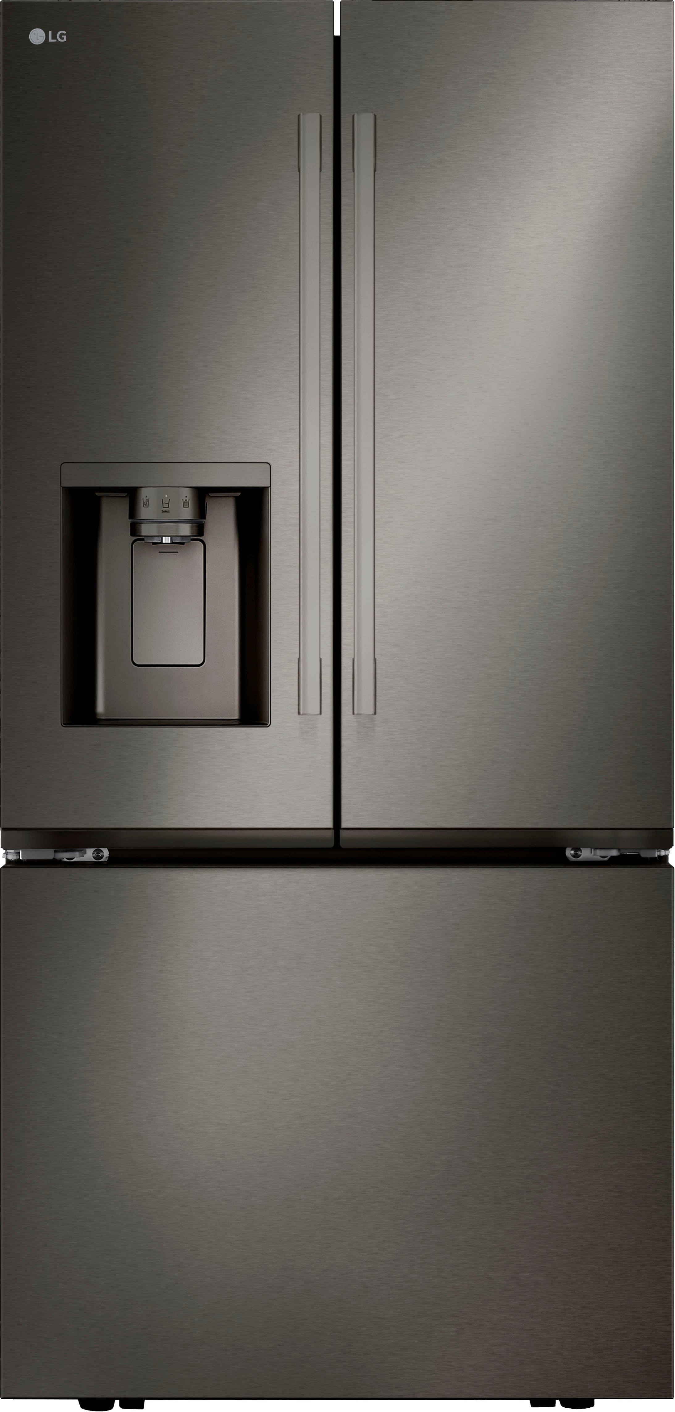 LG - Standard Depth MAX 24.5 Cu. Ft. Smart French Door Refrigerator with Dual Ice - Stainless Steel product image