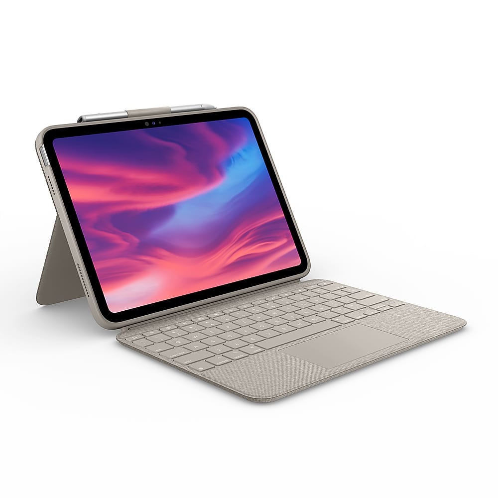 Logitech - Combo Touch Keyboard and Trackpad Case for Apple iPad - Latest Model A16 chip and iPad 10th Gen with Detachable K…