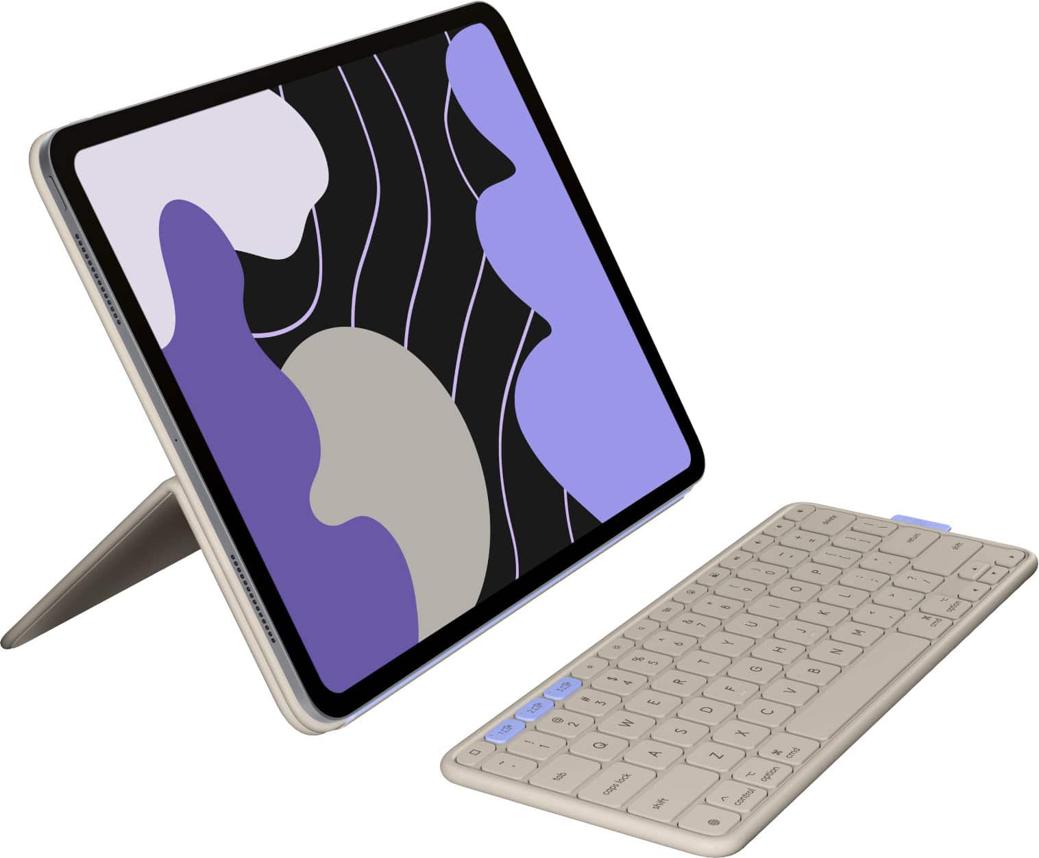 Logitech - Flip Folio Keyboard Case for iPad Pro 13-inch - Latest Model (M4 & M5), iPad Air 13-inch (M2, M3 & M4) - Sand pro…