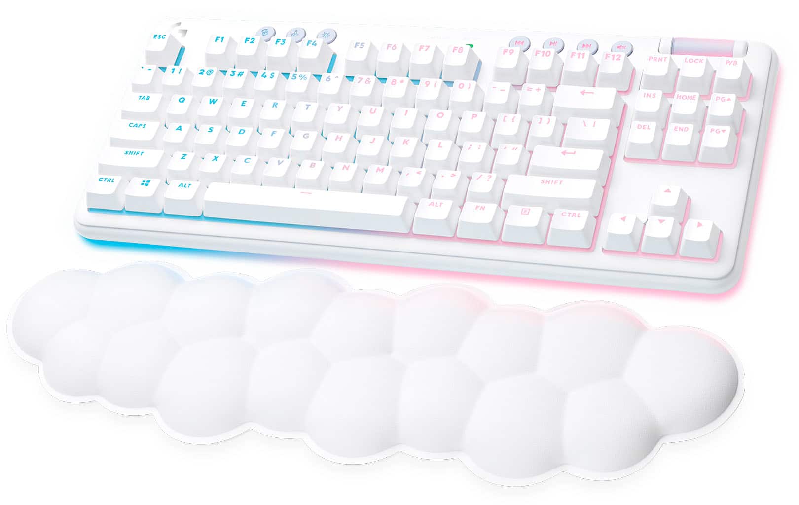 Logitech - G715 Aurora Collection TKL Wireless Mechanical Clicky Switch Gaming Keyboard for PC/Mac with Palm Rest Included -…