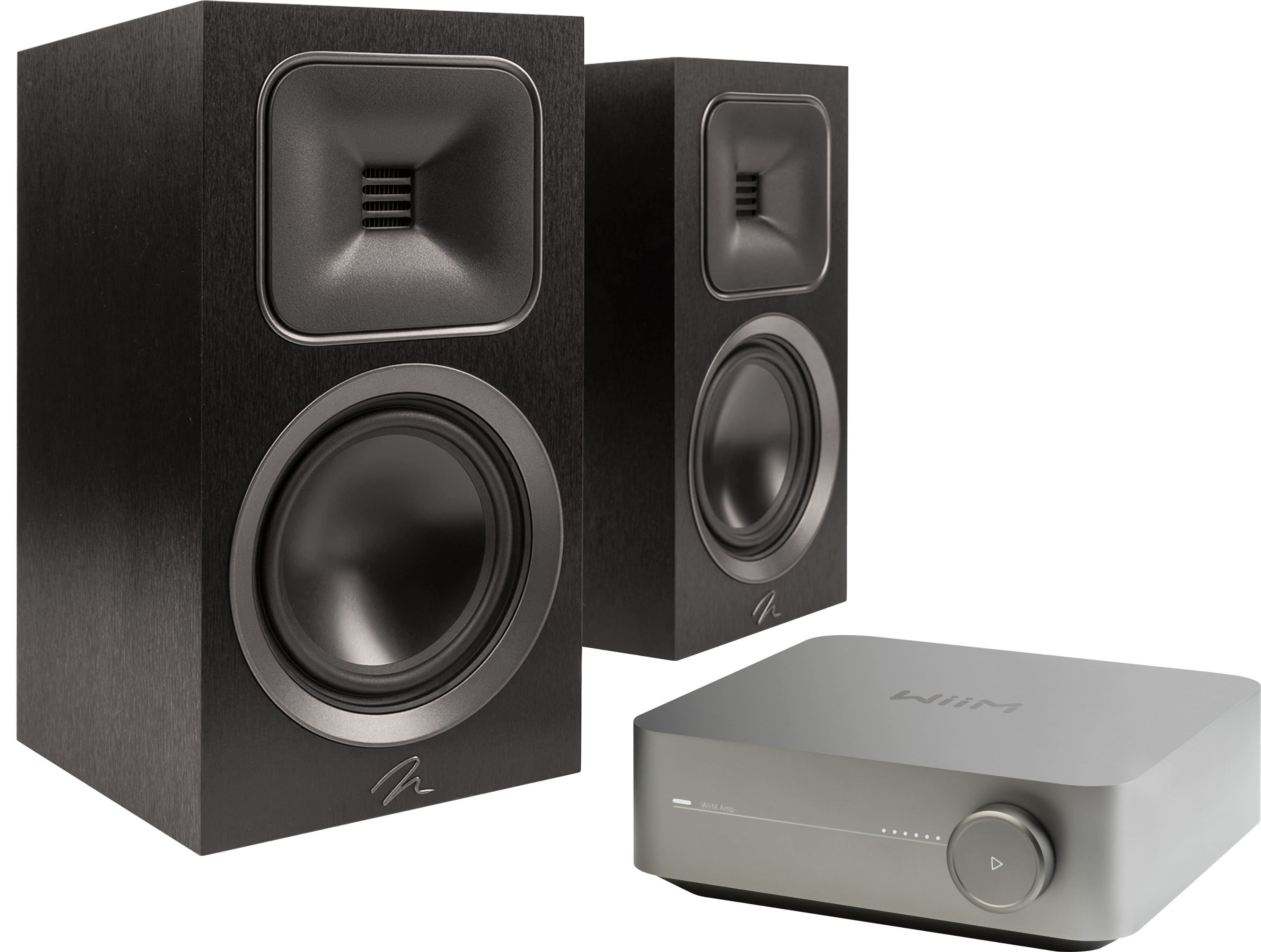 MartinLogan - Motion Foundation B1 x WiiM Amp Bundle, with Accessories - Black product image
