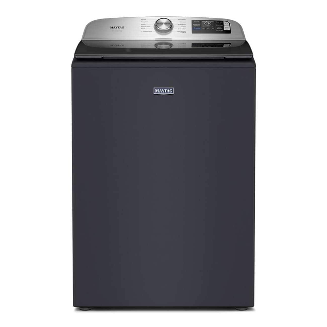 Maytag - 5.3 Cu. Ft. Pet Pro Top Load Impeller Washer with Extra Power and Sanitize Cycle with Oxi - Midnight Steel product…