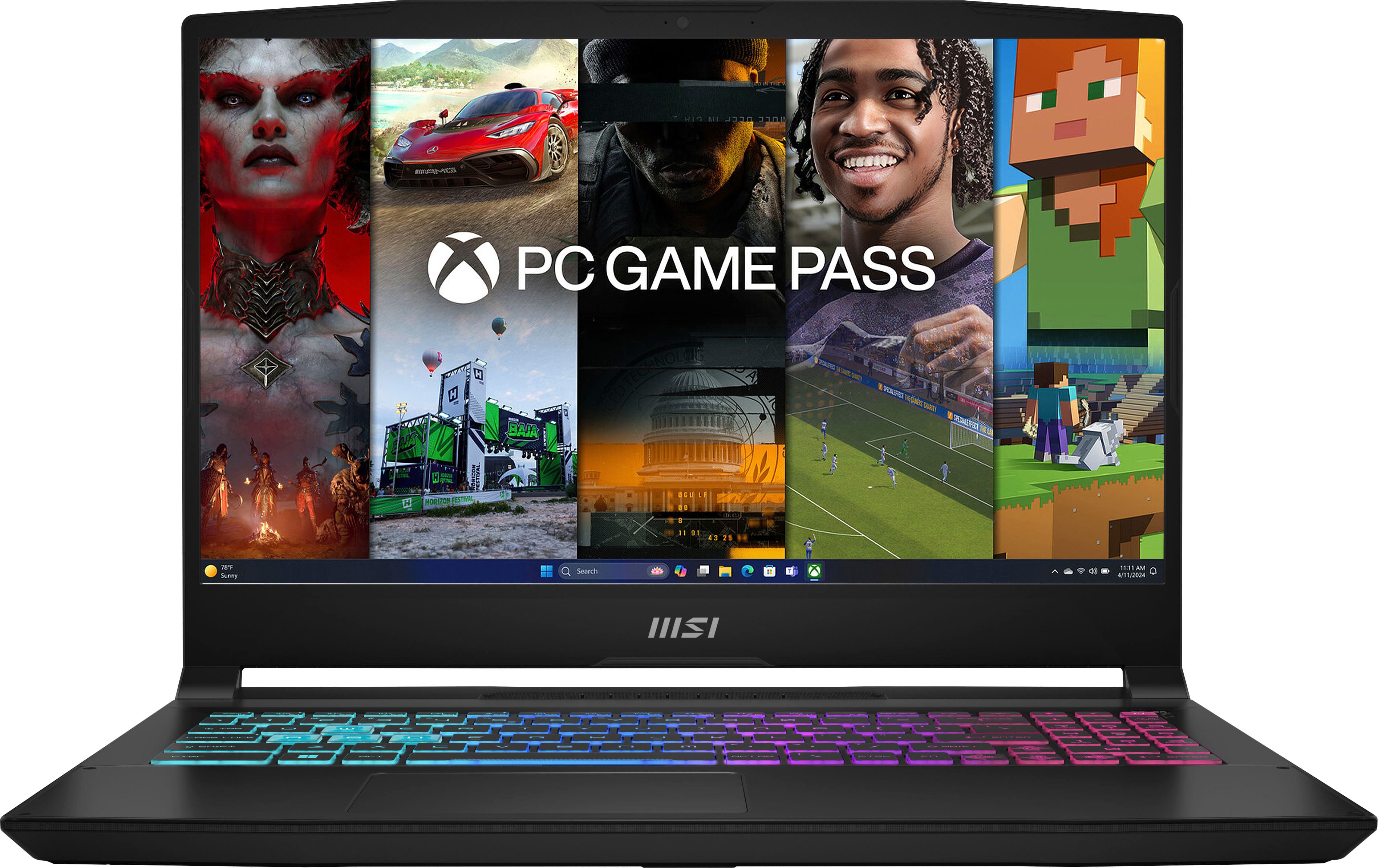 MSI - Katana 15 15.6" 144Hz FHD Gaming Laptop-Ryzen 9-8945HS with 16GB Memory-RTX 4070-1TB SSD - Black product image