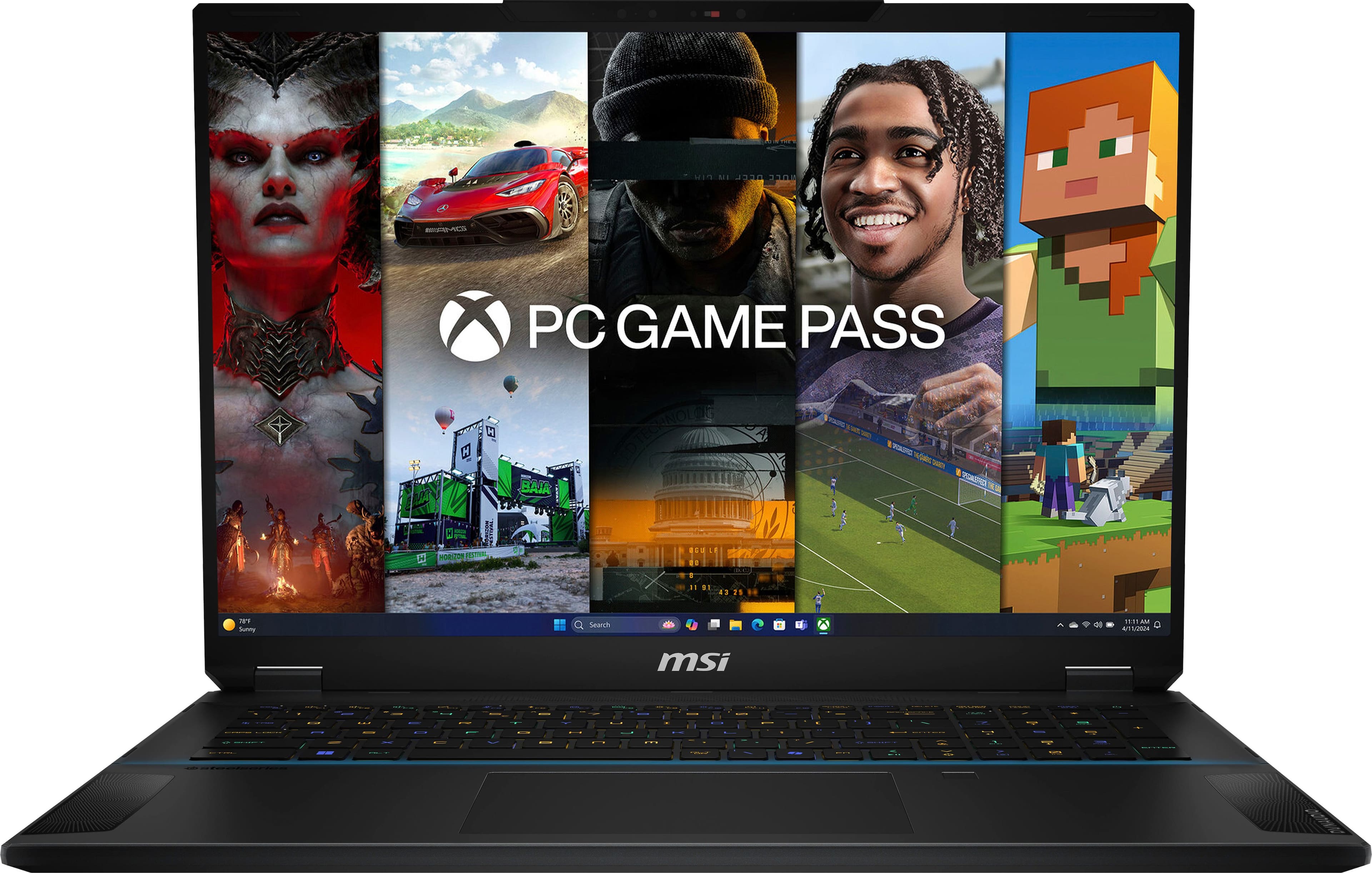 MSI - Stealth 18 AI 18" 120Hz UHD+ Ultra Thin Gaming Laptop-Intel Core Ultra9-185H with 32GB Memory-RTX 4080-1TB SSD - Midni…