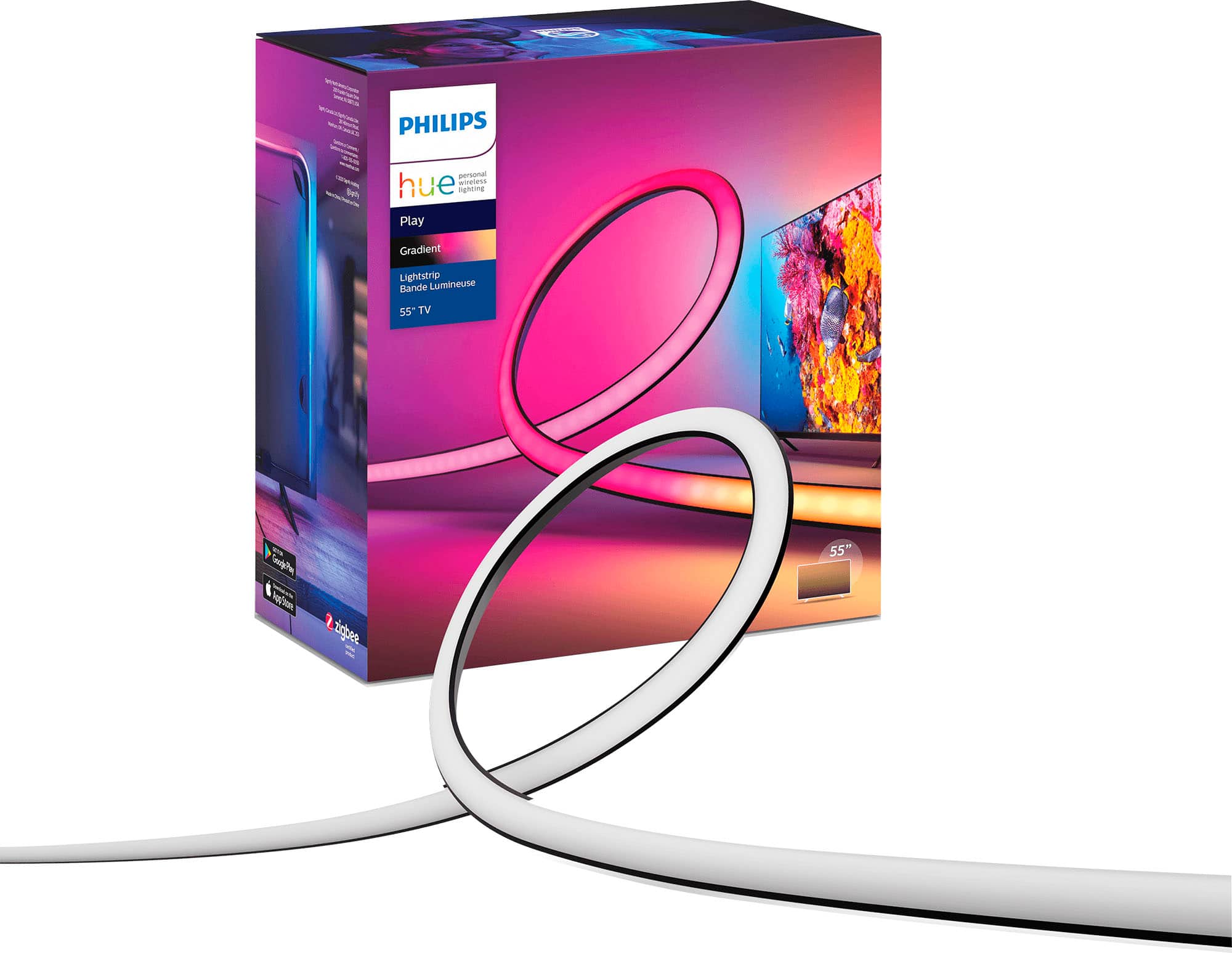 Philips - Hue Play Gradient Lightstrip 55" - Multi product image
