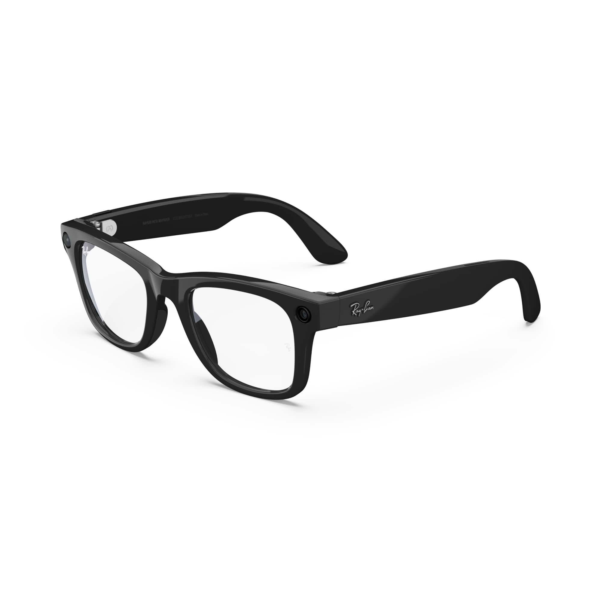 Ray-Ban Meta - Wayfarer (Gen 1) glasses with Meta AI, Audio, Photo, Video Compatibility - Clear Lenses (Refurbished) - Shiny…