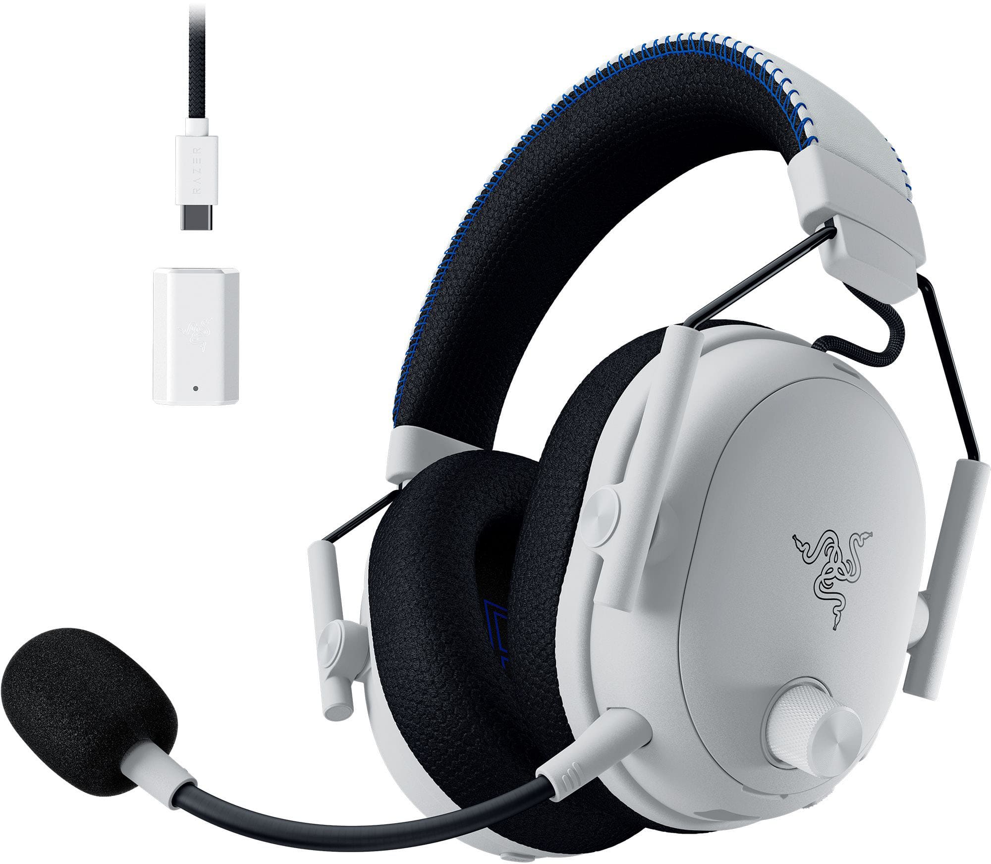 Razer - BlackShark V3 Pro ANC Wireless Over-the-Ear Gaming Headset for PlayStation, PC, Mac, Nintendo Switch, Smartphone - B…