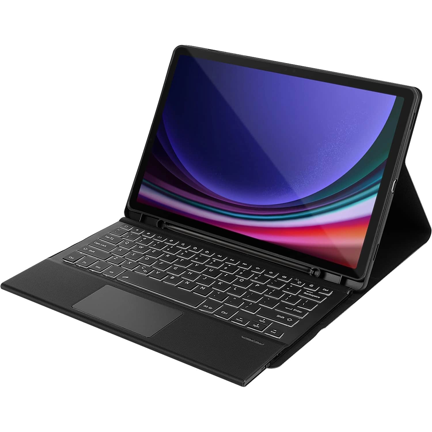 SaharaCase - Navigation Series Keyboard Case with TrackPad for Samsung Galaxy Tab S10 Lite (2025), Tab S10 FE, Tab S9 and Ta…