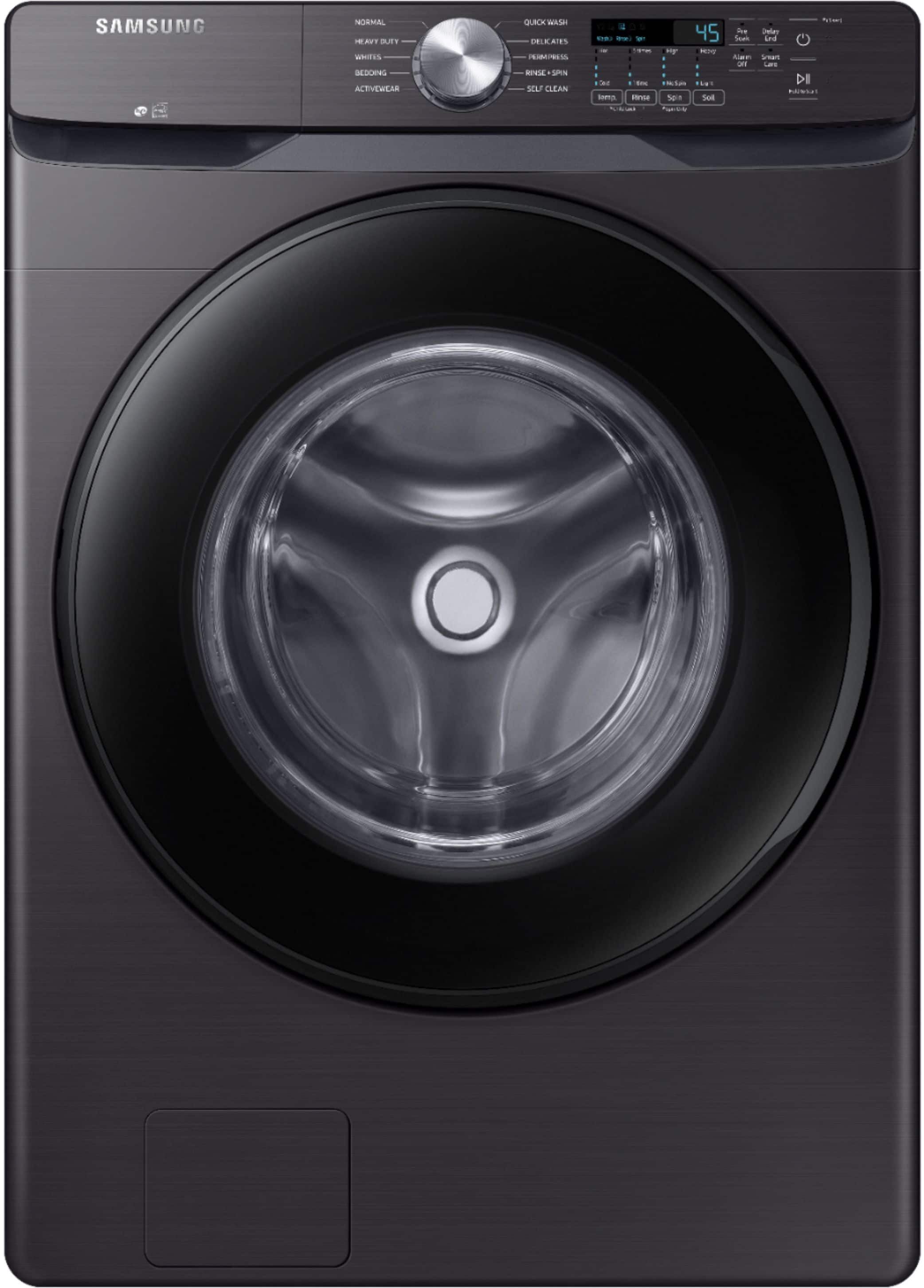 Samsung - 4.5 Cu. Ft. High Efficiency Stackable Smart Front Load Washer with Vibration Reduction Technology+ - White product…