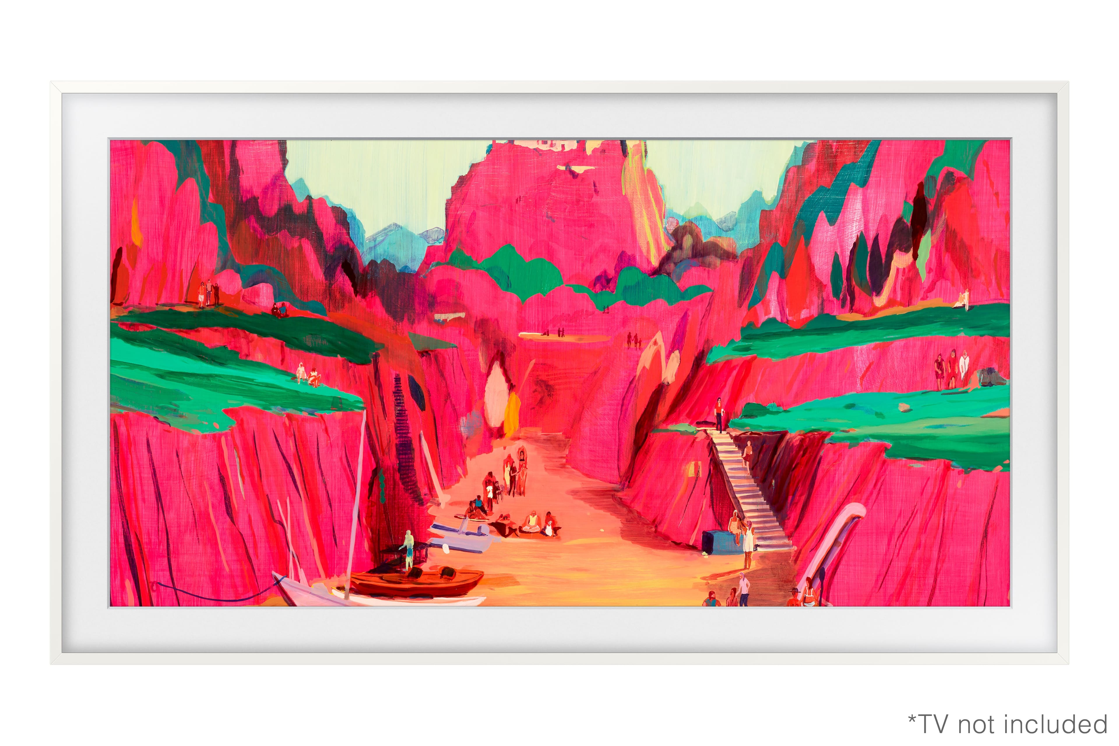 Samsung - 75" The Frame Customizable Bezel - Modern - White product image