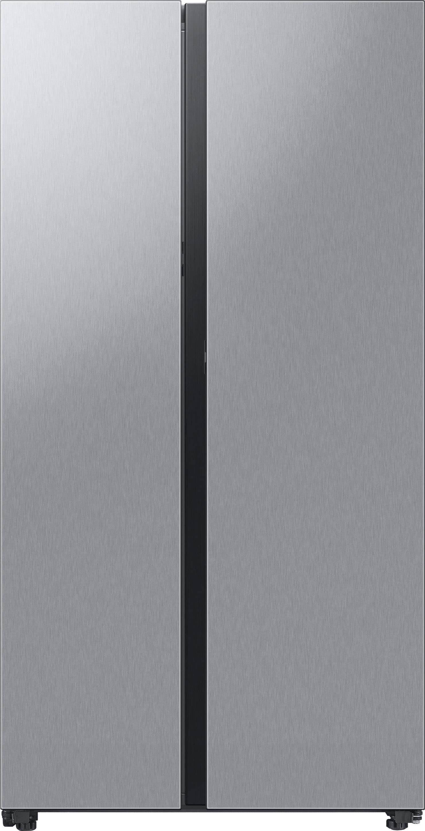 Samsung - BESPOKE Side-by-Side Counter Depth Smart Refrigerator with Beverage Center - Stainless Steel product image