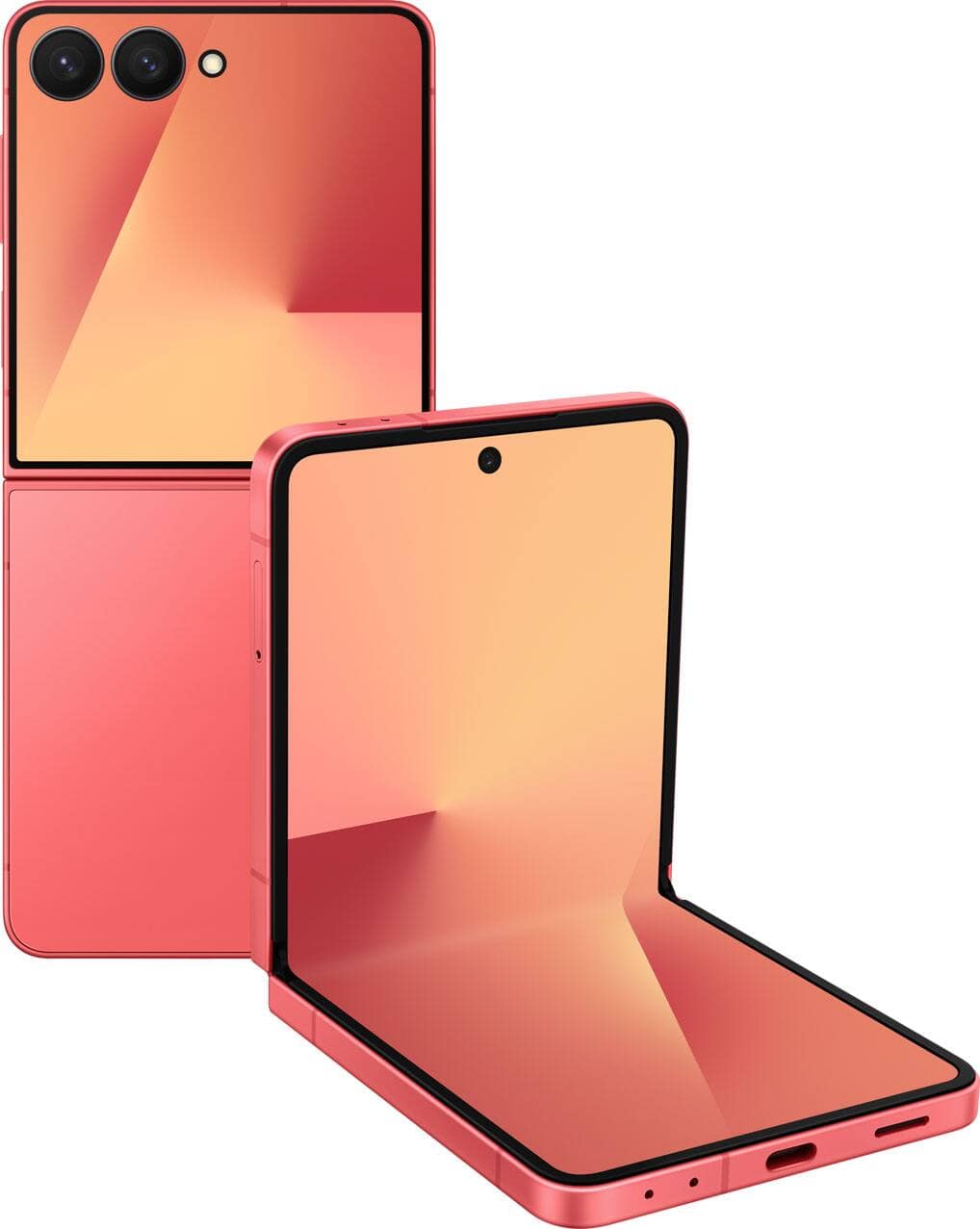 Samsung - Galaxy Z Flip7 256GB (Unlocked) - Coral Red product image